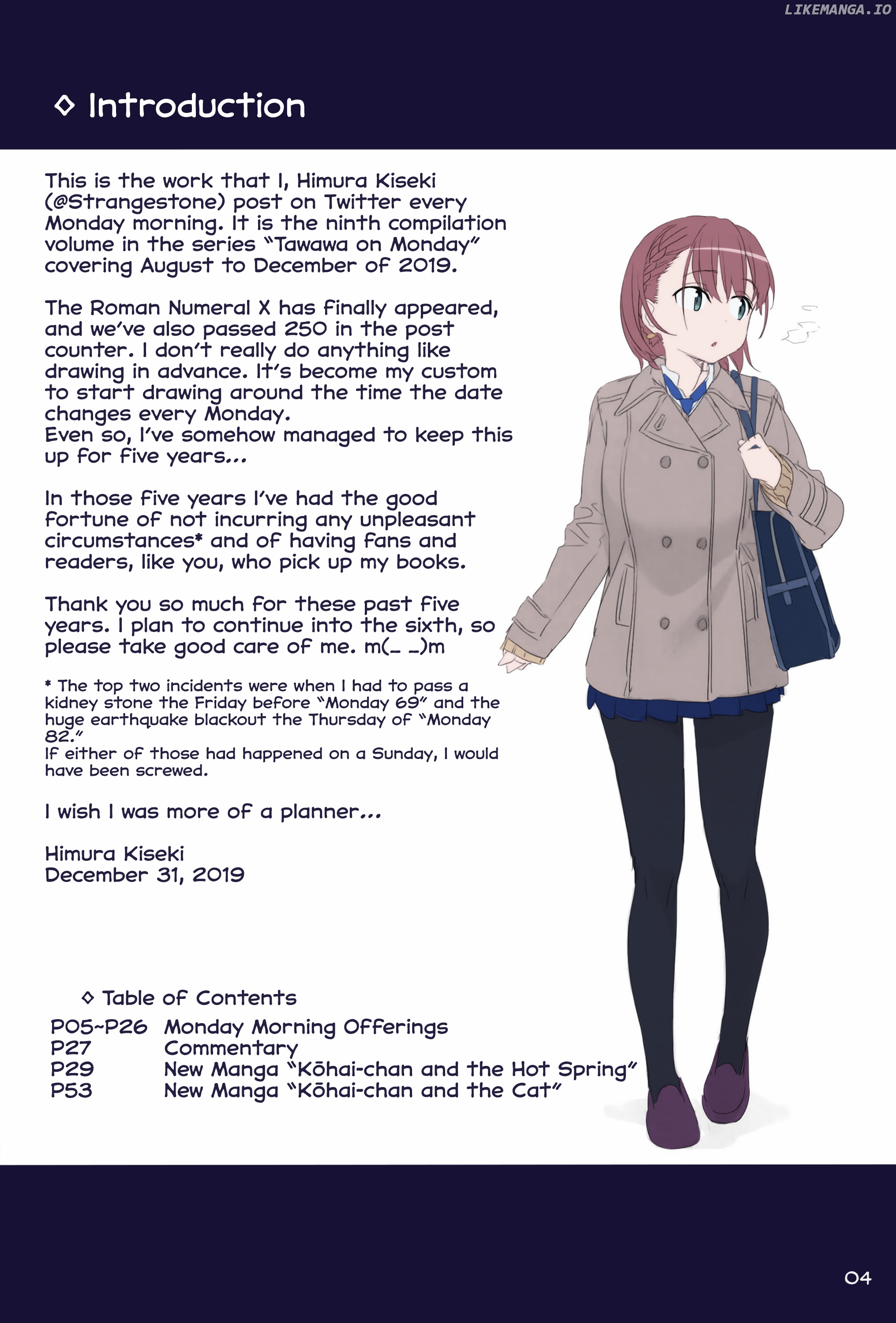 Getsuyoubi No Tawawa (Twitter Webcomic) (Fan Colored) chapter 28 - page 3