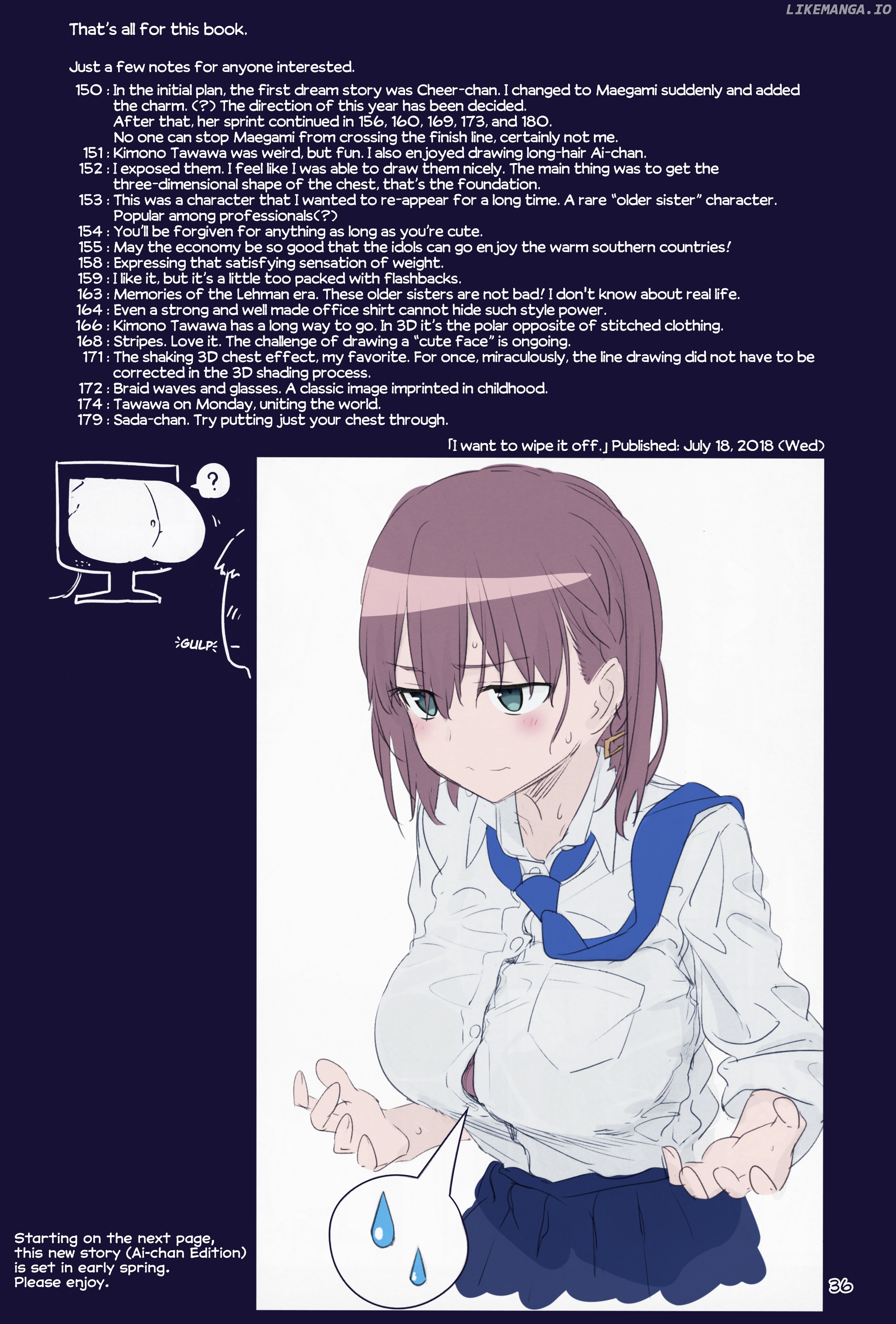 Getsuyoubi No Tawawa (Twitter Webcomic) (Fan Colored) chapter 18 - page 33