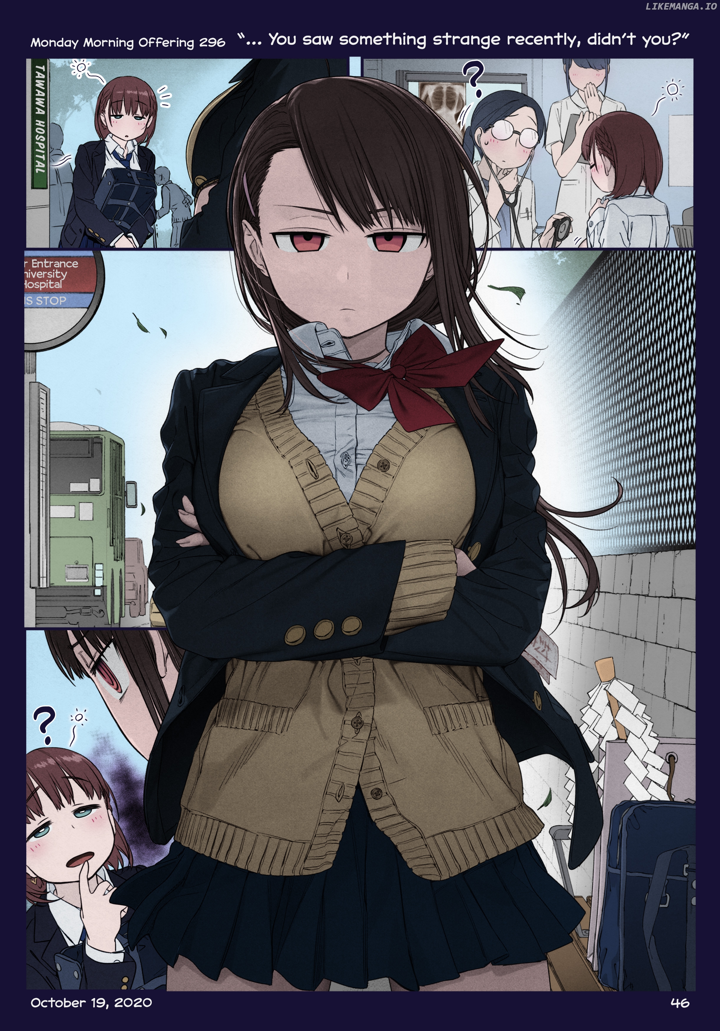 Getsuyoubi No Tawawa (Twitter Webcomic) (Fan Colored) chapter 36 - page 46