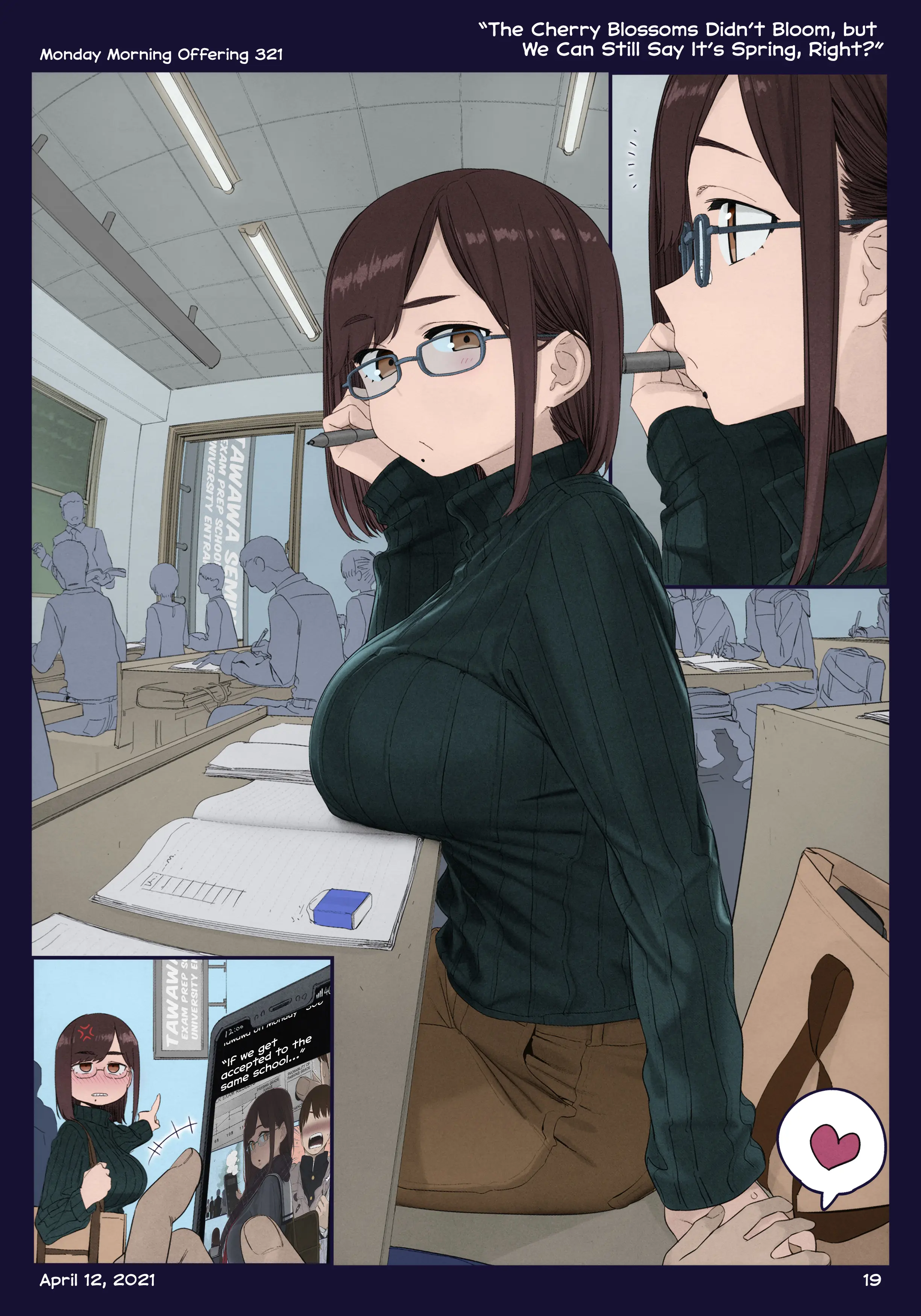 Getsuyoubi No Tawawa (Twitter Webcomic) (Fan Colored) chapter 38 - page 20