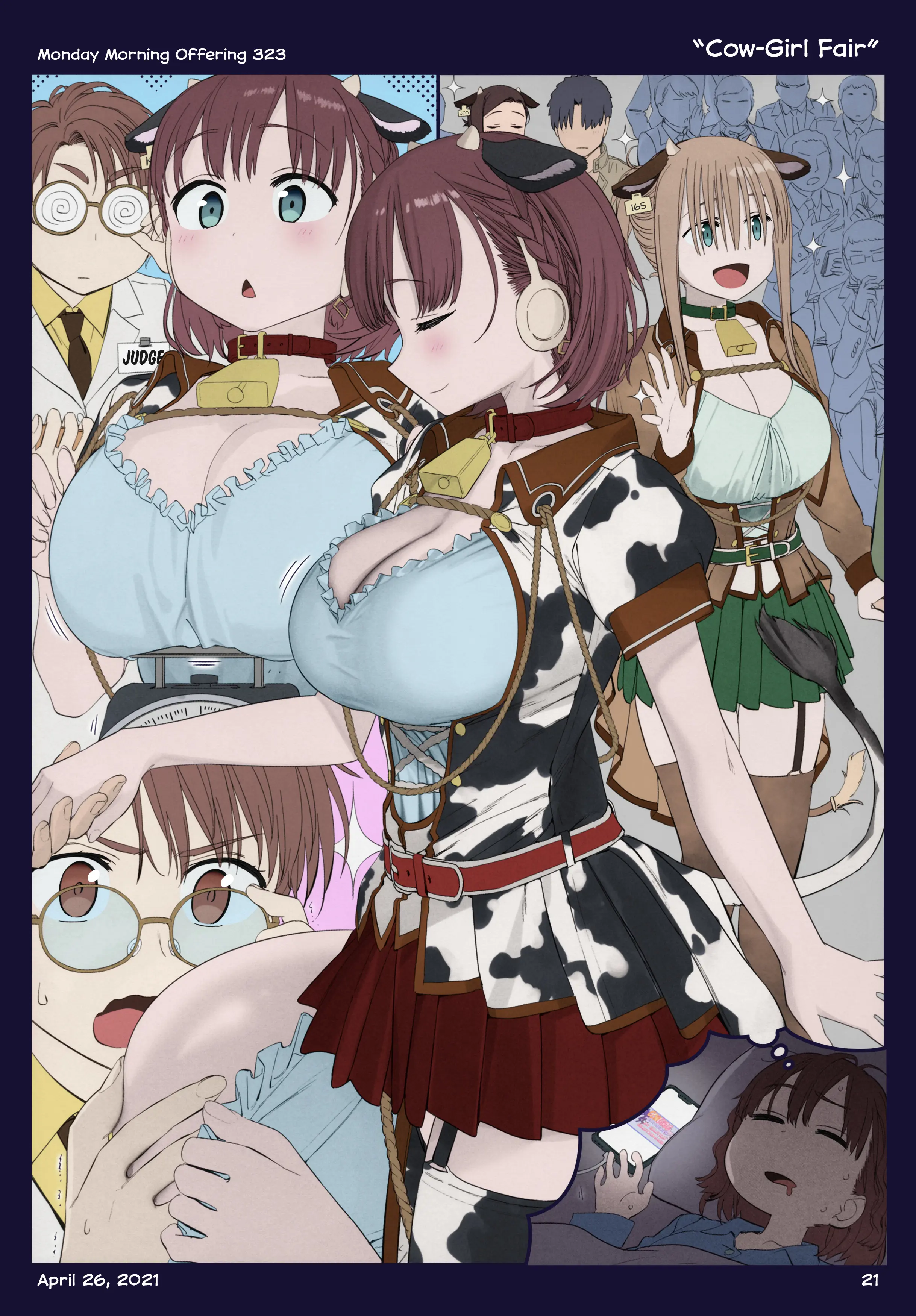 Getsuyoubi No Tawawa (Twitter Webcomic) (Fan Colored) chapter 38 - page 22