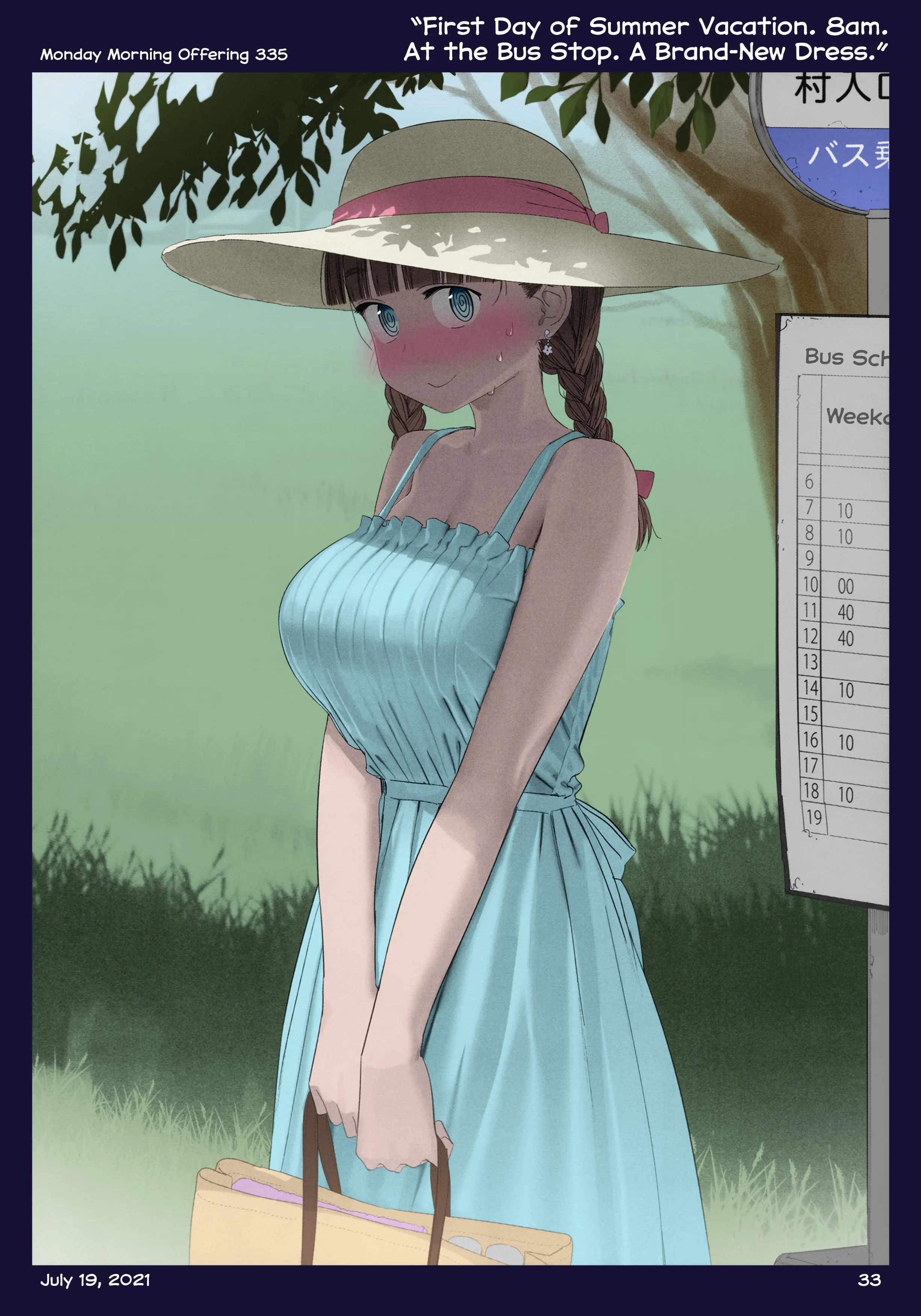 Getsuyoubi No Tawawa (Twitter Webcomic) (Fan Colored) chapter 38 - page 34