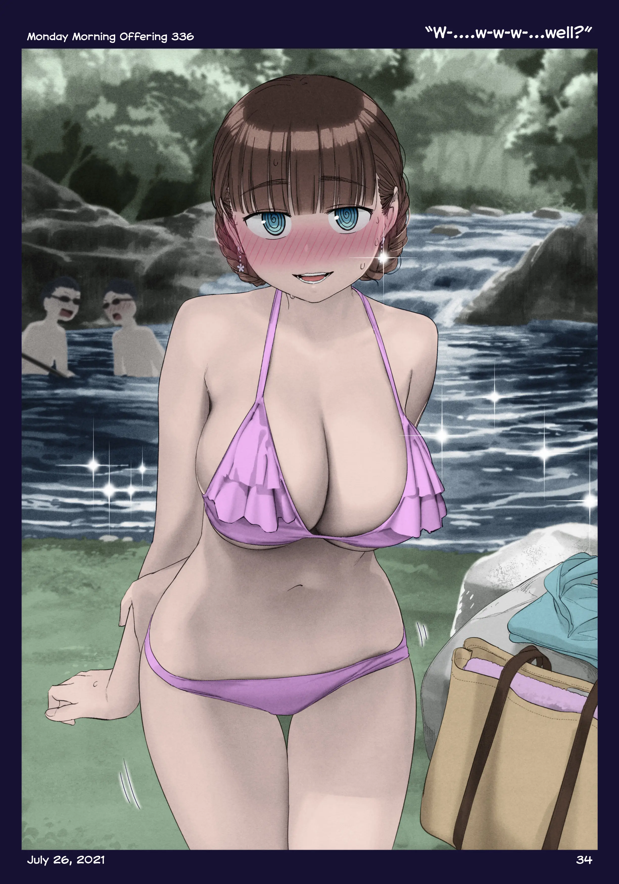 Getsuyoubi No Tawawa (Twitter Webcomic) (Fan Colored) chapter 38 - page 35