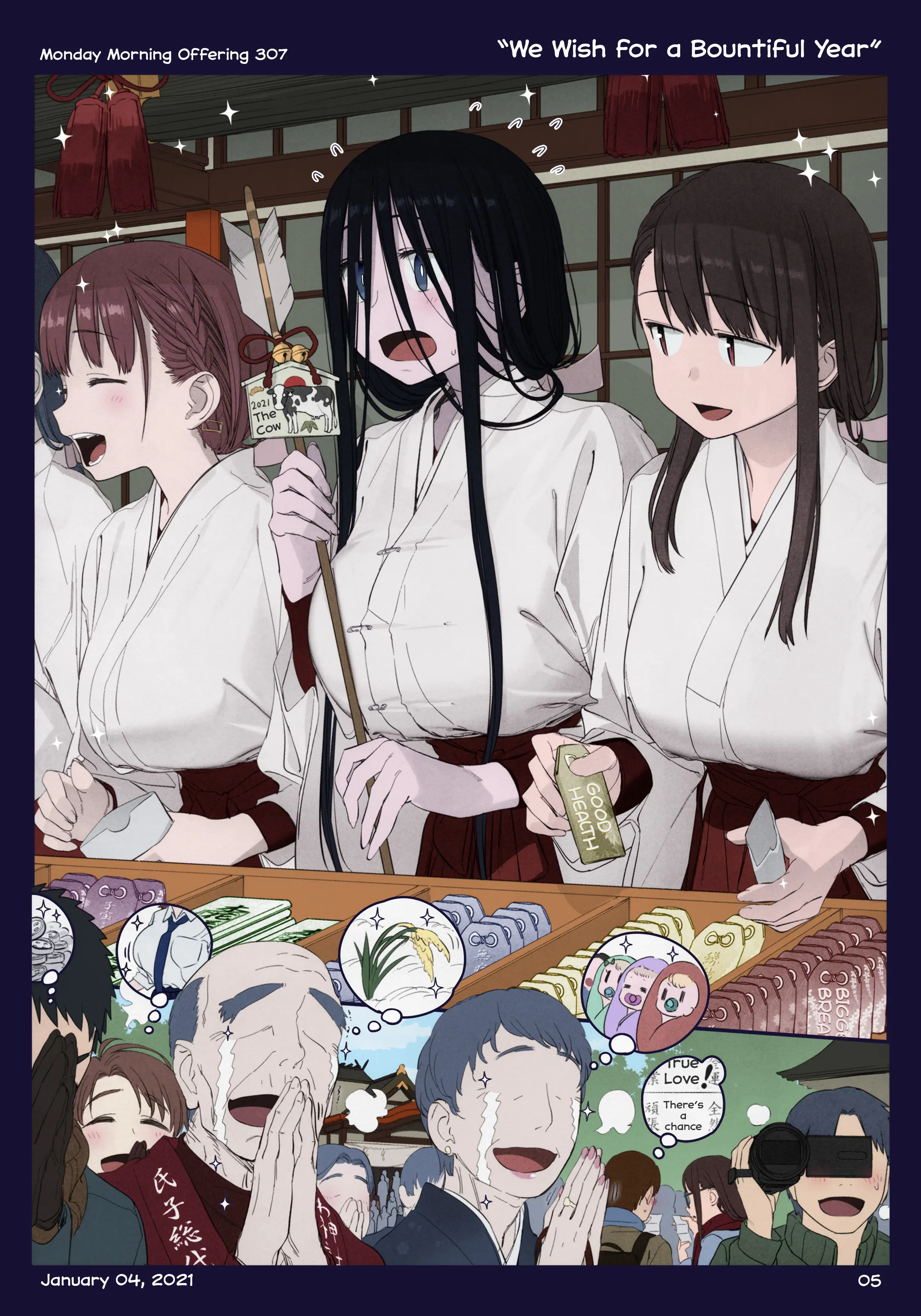 Getsuyoubi No Tawawa (Twitter Webcomic) (Fan Colored) chapter 38 - page 4