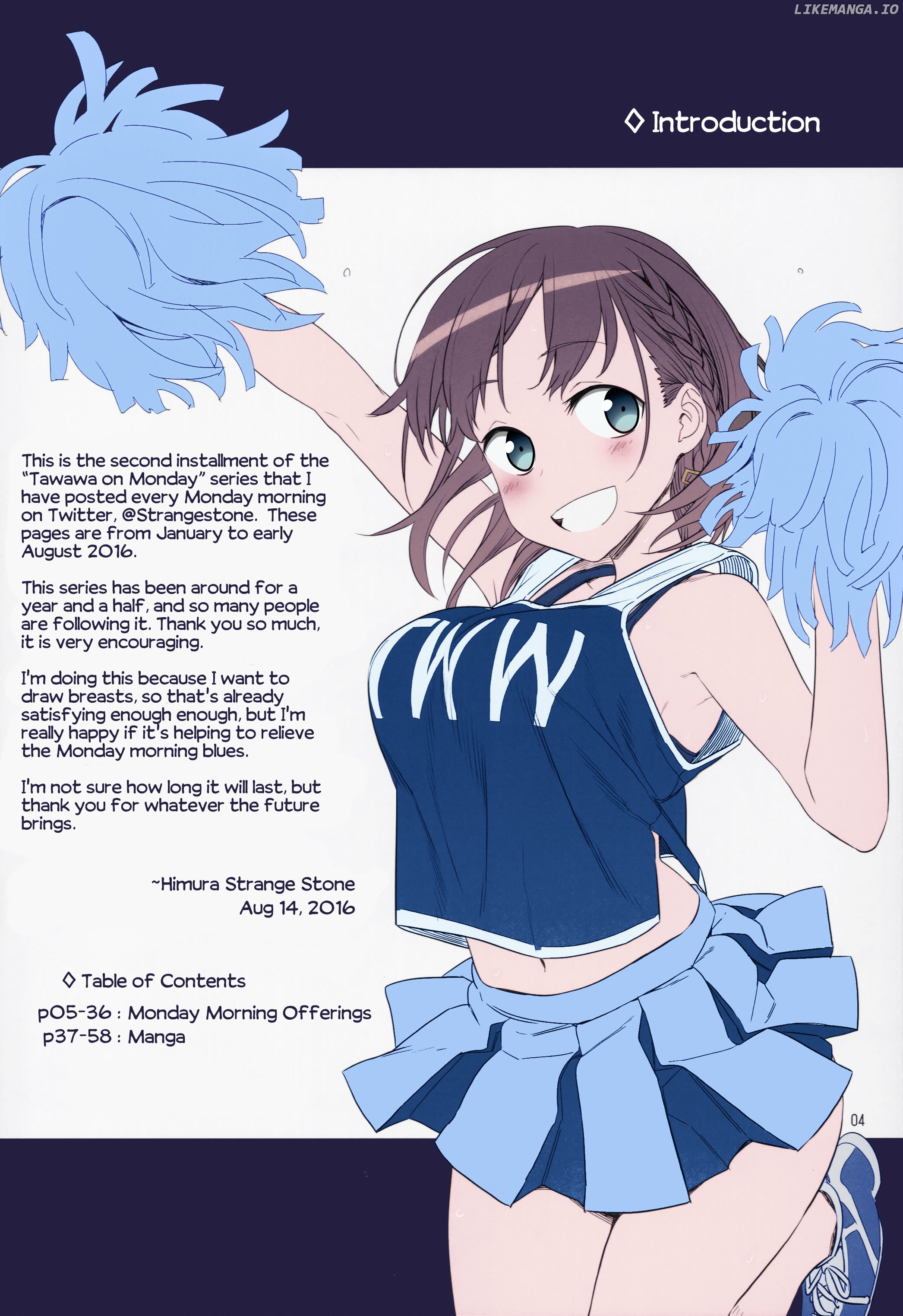 Getsuyoubi No Tawawa (Twitter Webcomic) (Fan Colored) chapter 4 - page 2