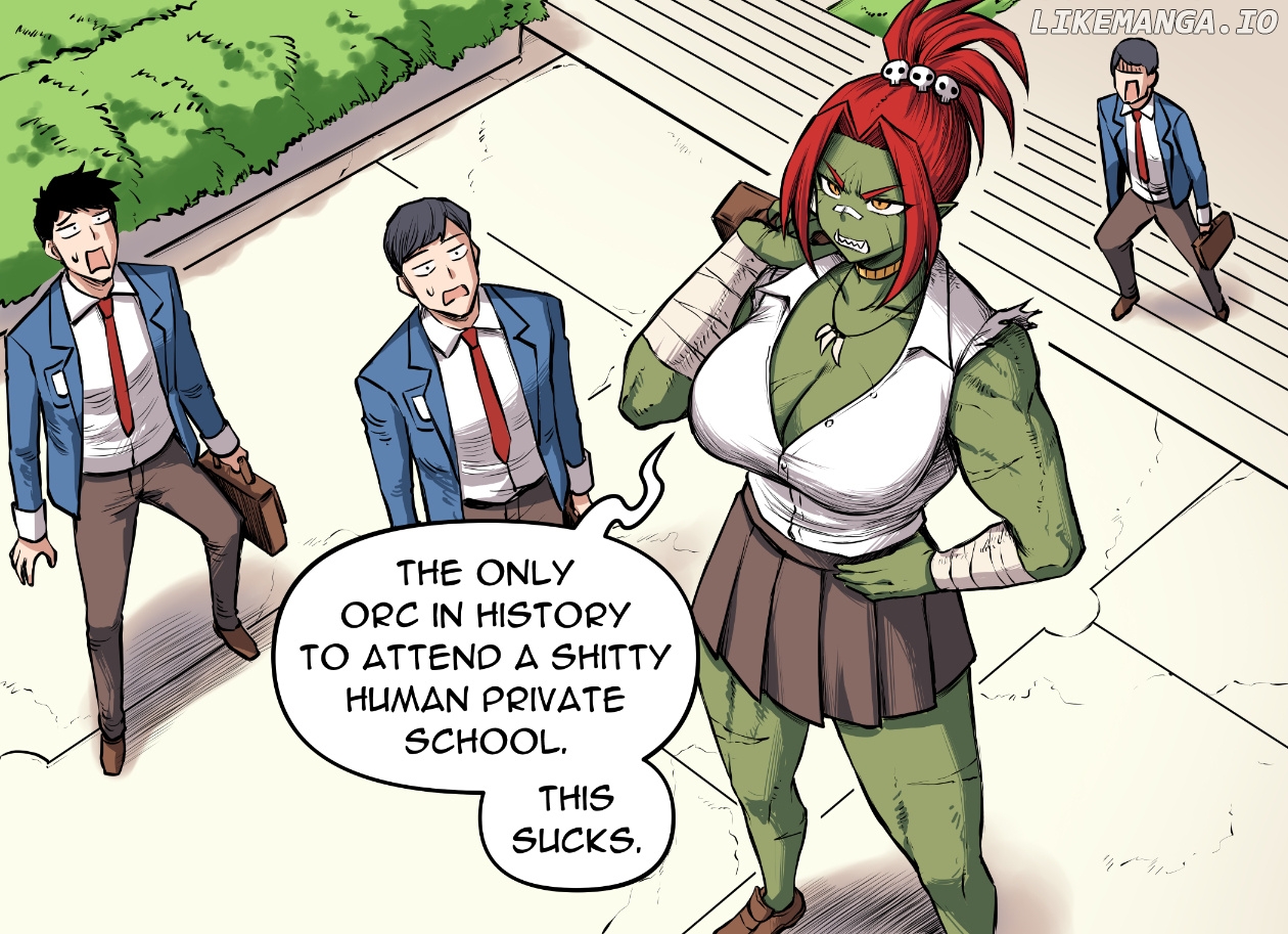 Orc Girl Goes To High School chapter 1 - page 3
