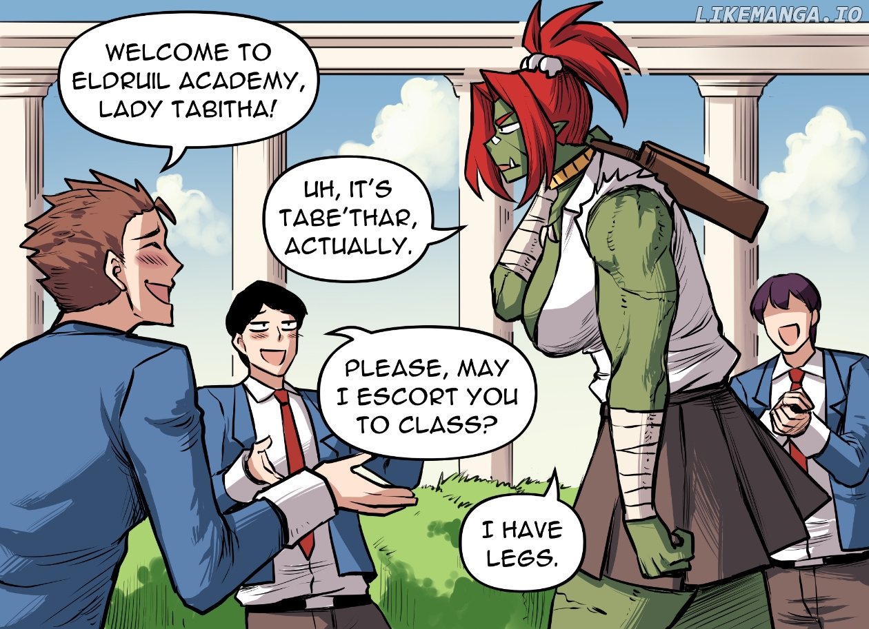 Orc Girl Goes To High School chapter 1 - page 9