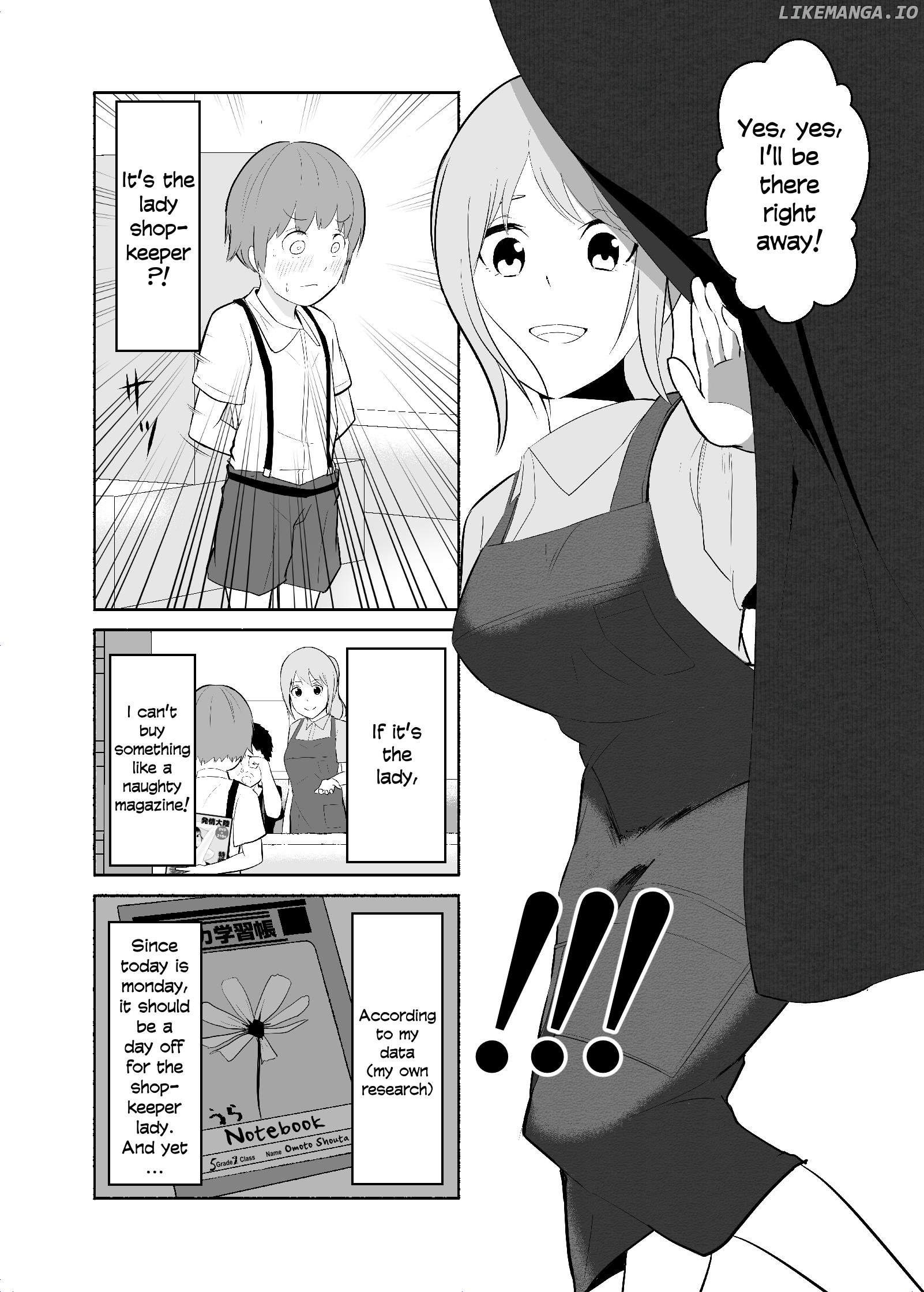 The shota who wants to buy a naughty magazine, and the onee-san who wants to sell him one chapter 1 - page 2