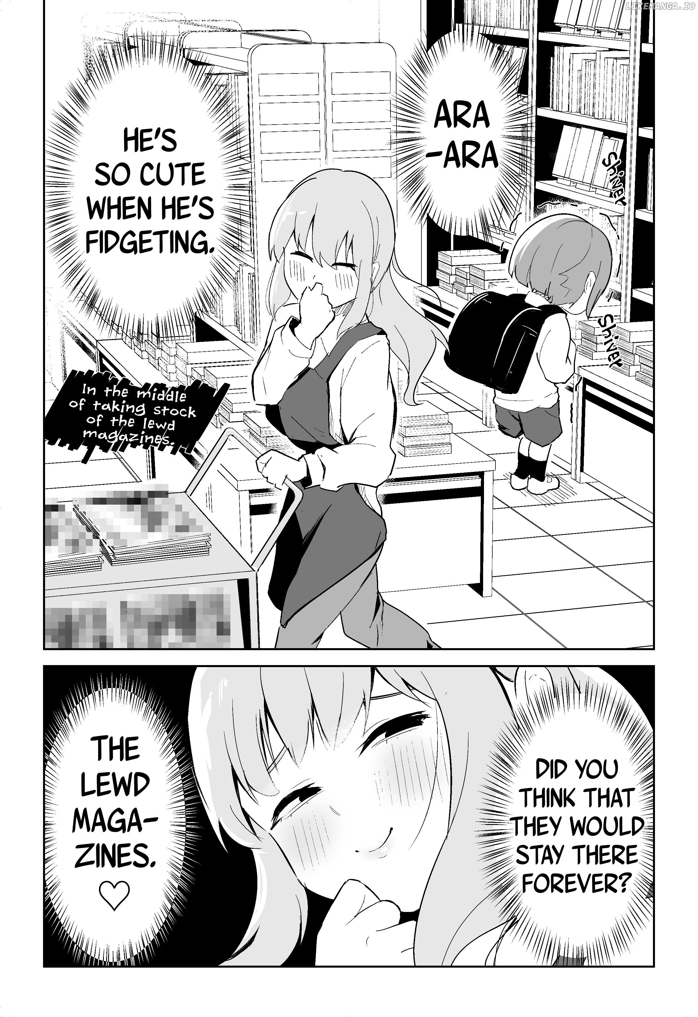The shota who wants to buy a naughty magazine, and the onee-san who wants to sell him one chapter 8 - page 2