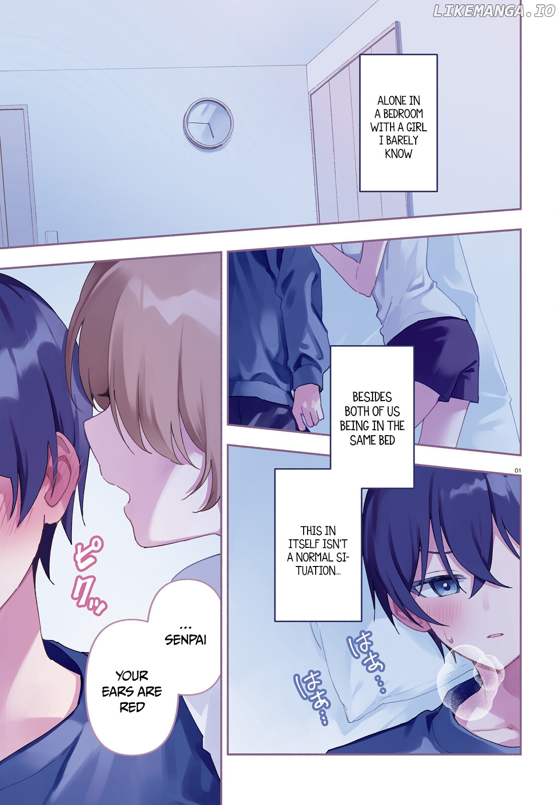 "you Want To Sleep With Me, Don't You, Senpai?" And She Whispered Sweetly, So I Can't Sleep Tonight Either chapter 1 - page 2