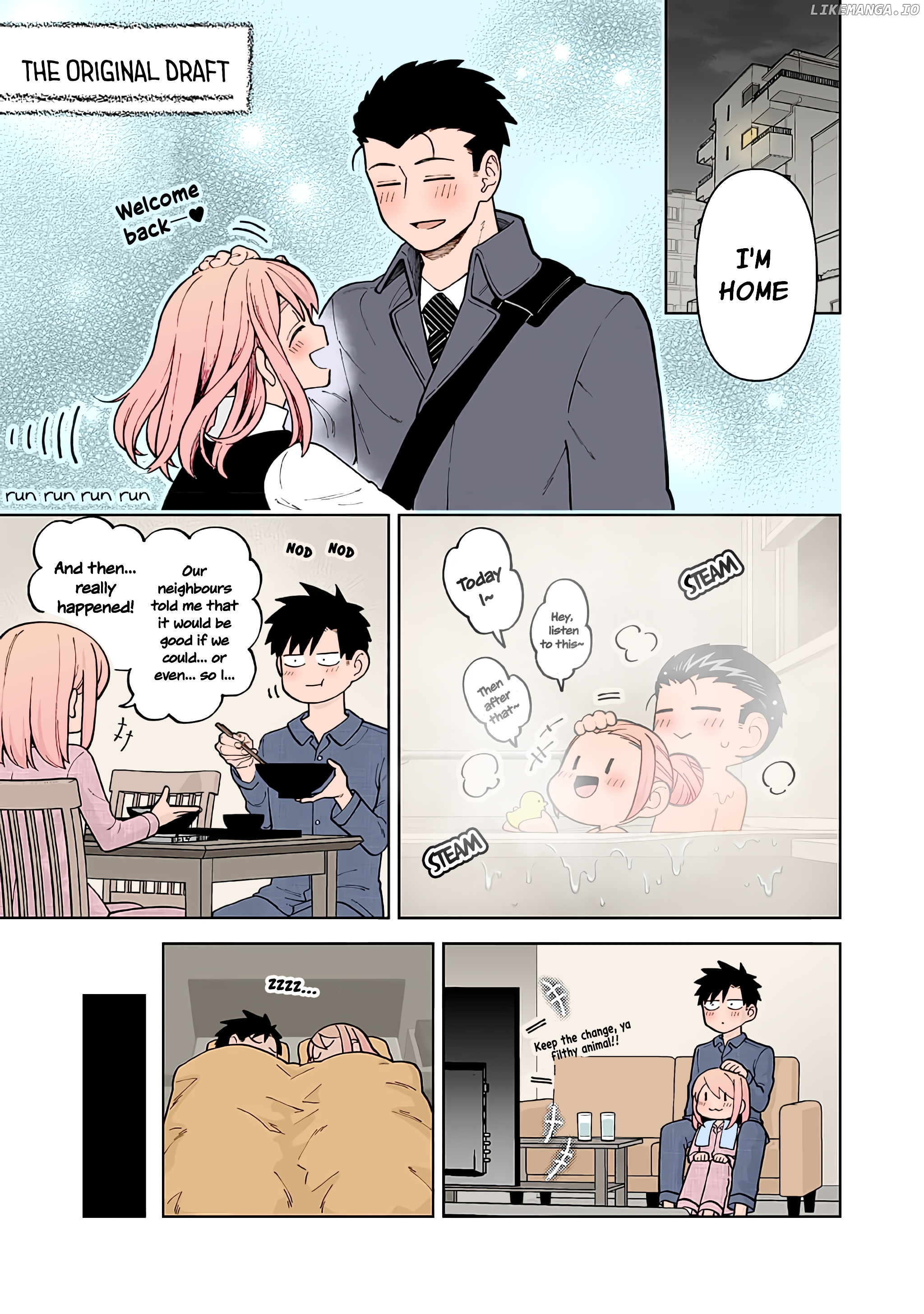 Gokugoku Futsuu No Fuufu No Hanashi (Fan Colored) chapter 16.1 - page 1