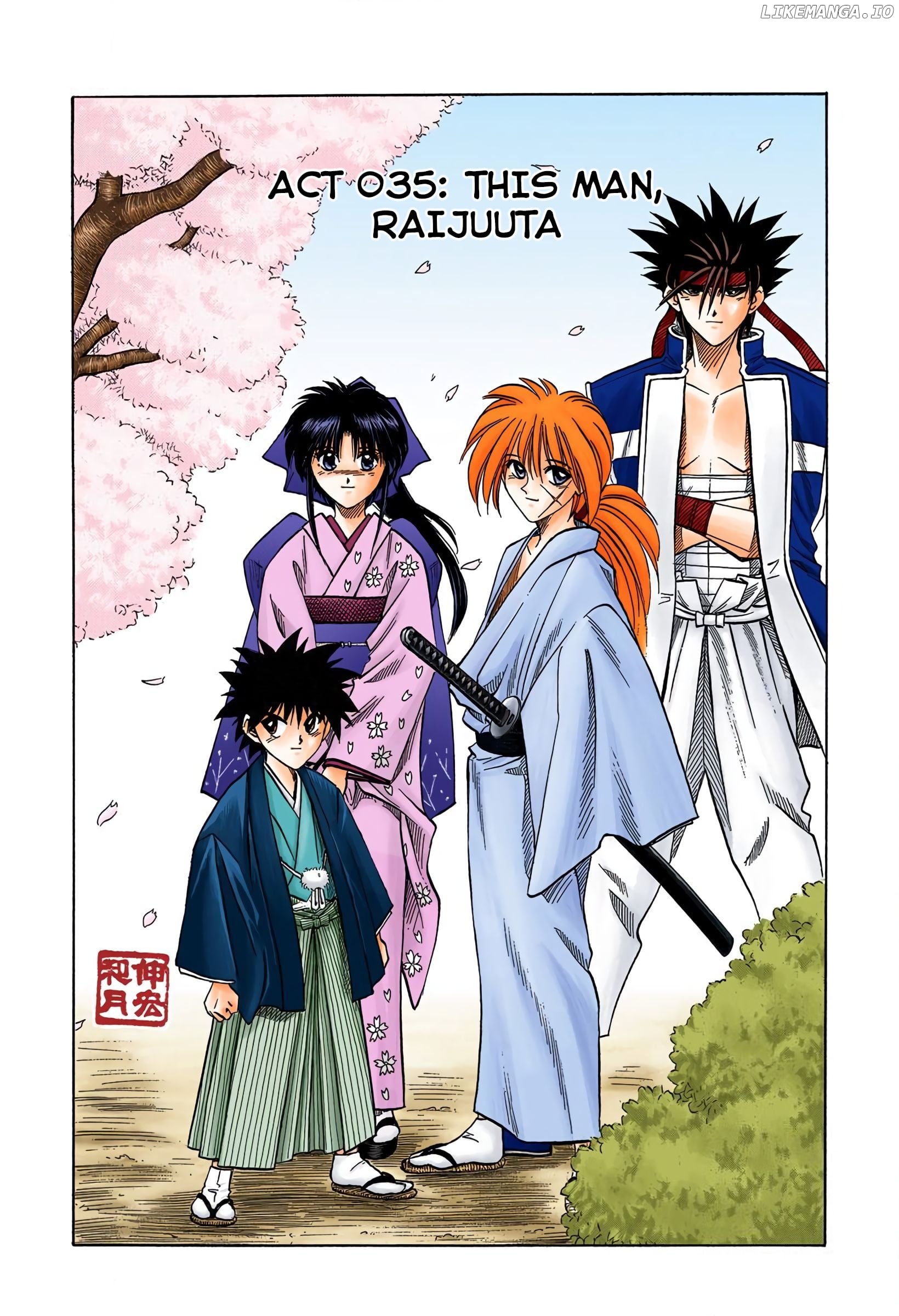 Rurouni Kenshin: Meiji Kenkaku Romantan - Digital Colored Comics chapter 35 - page 2