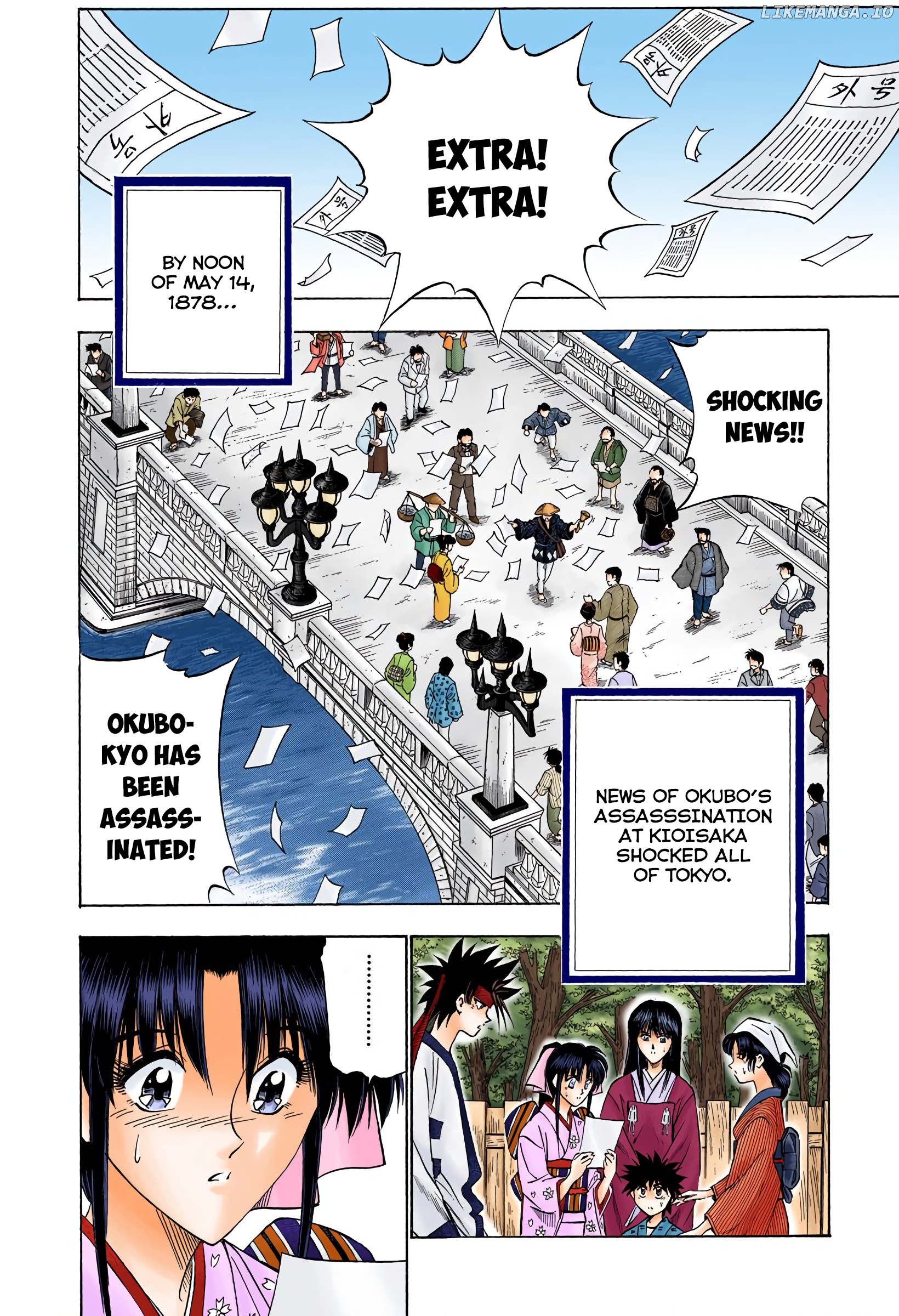 Rurouni Kenshin: Meiji Kenkaku Romantan - Digital Colored Comics chapter 57 - page 2