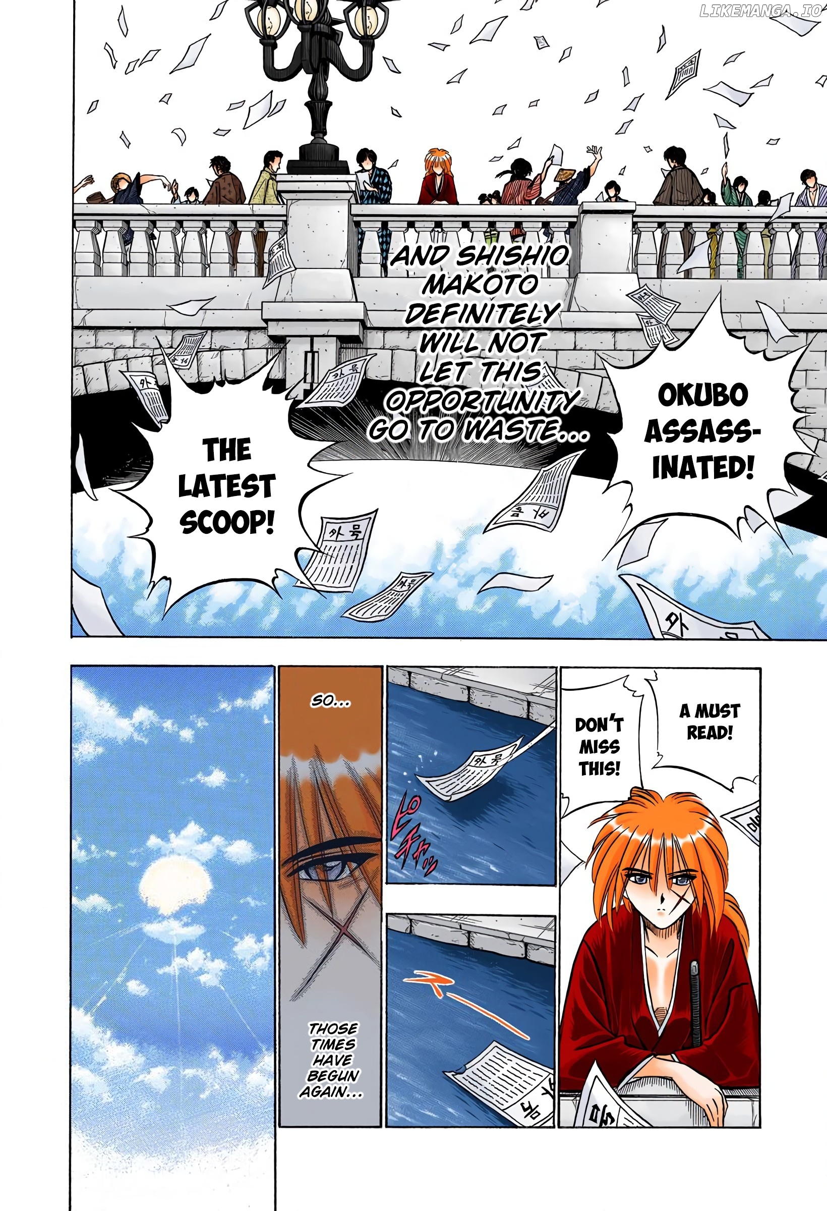 Rurouni Kenshin: Meiji Kenkaku Romantan - Digital Colored Comics chapter 57 - page 8