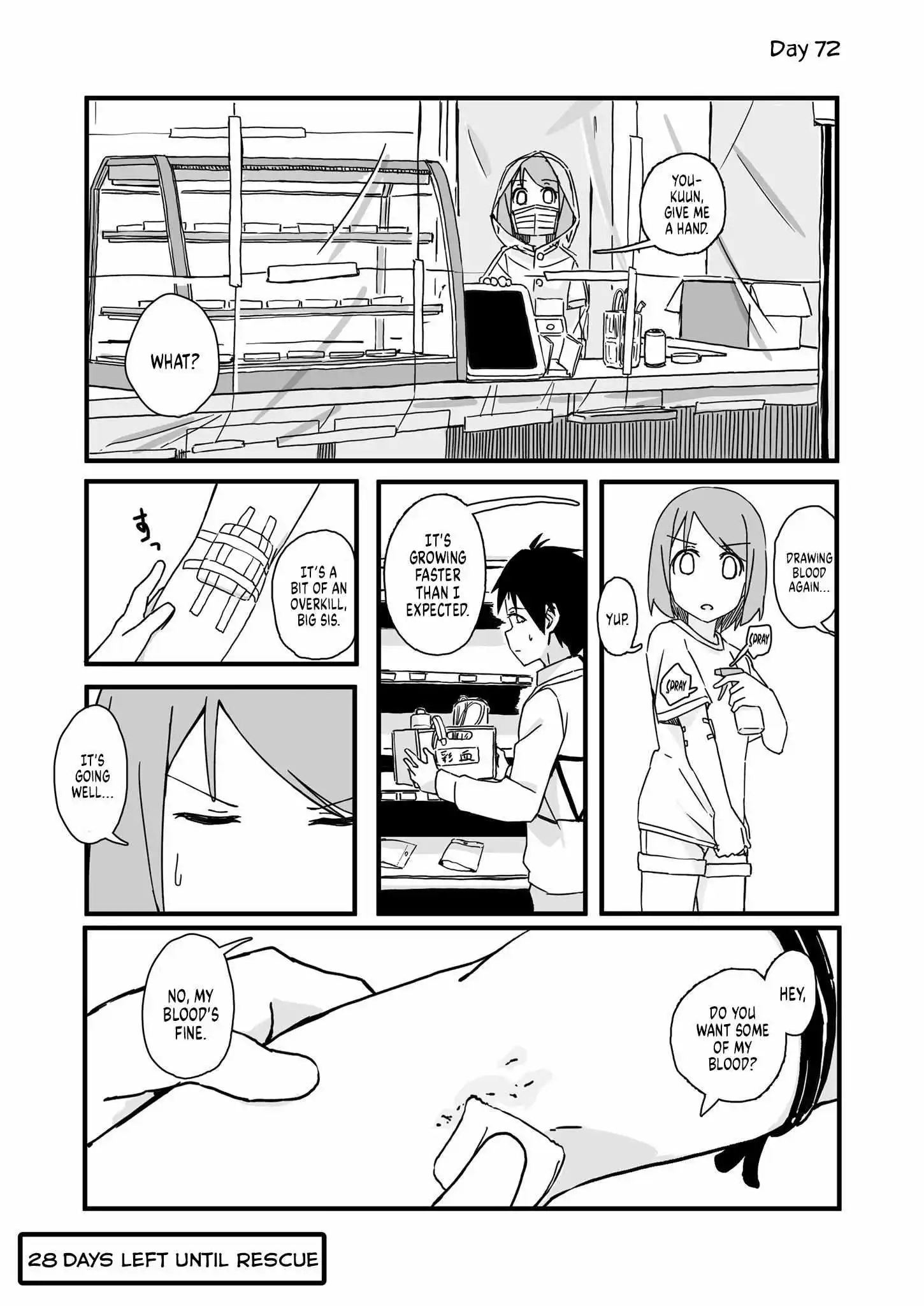 Convenience Store of the Dead ~The Convenience Store Clerk Will Get Rescued in 100 Days~ chapter 72 - page 1