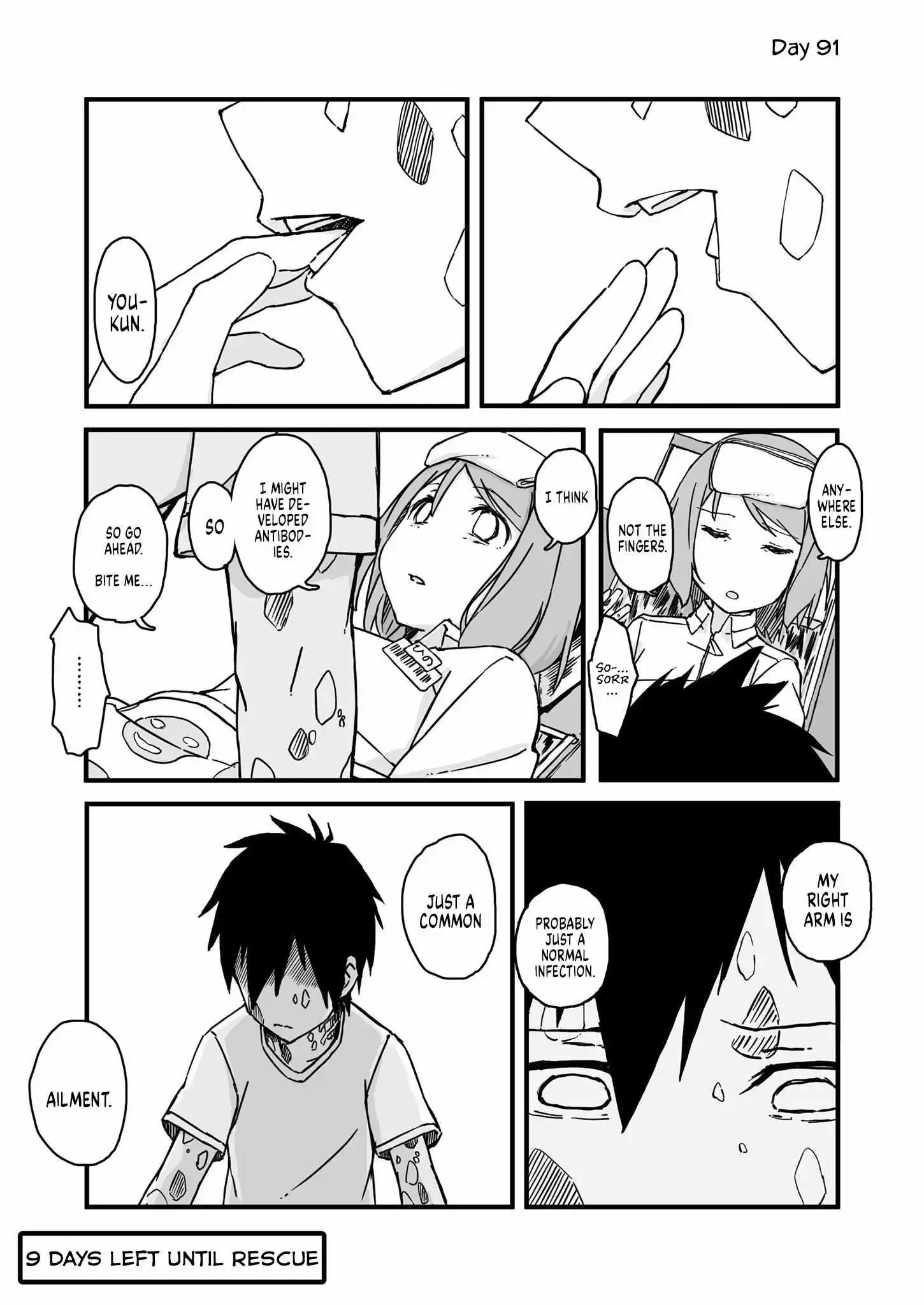 Convenience Store of the Dead ~The Convenience Store Clerk Will Get Rescued in 100 Days~ chapter 91 - page 1