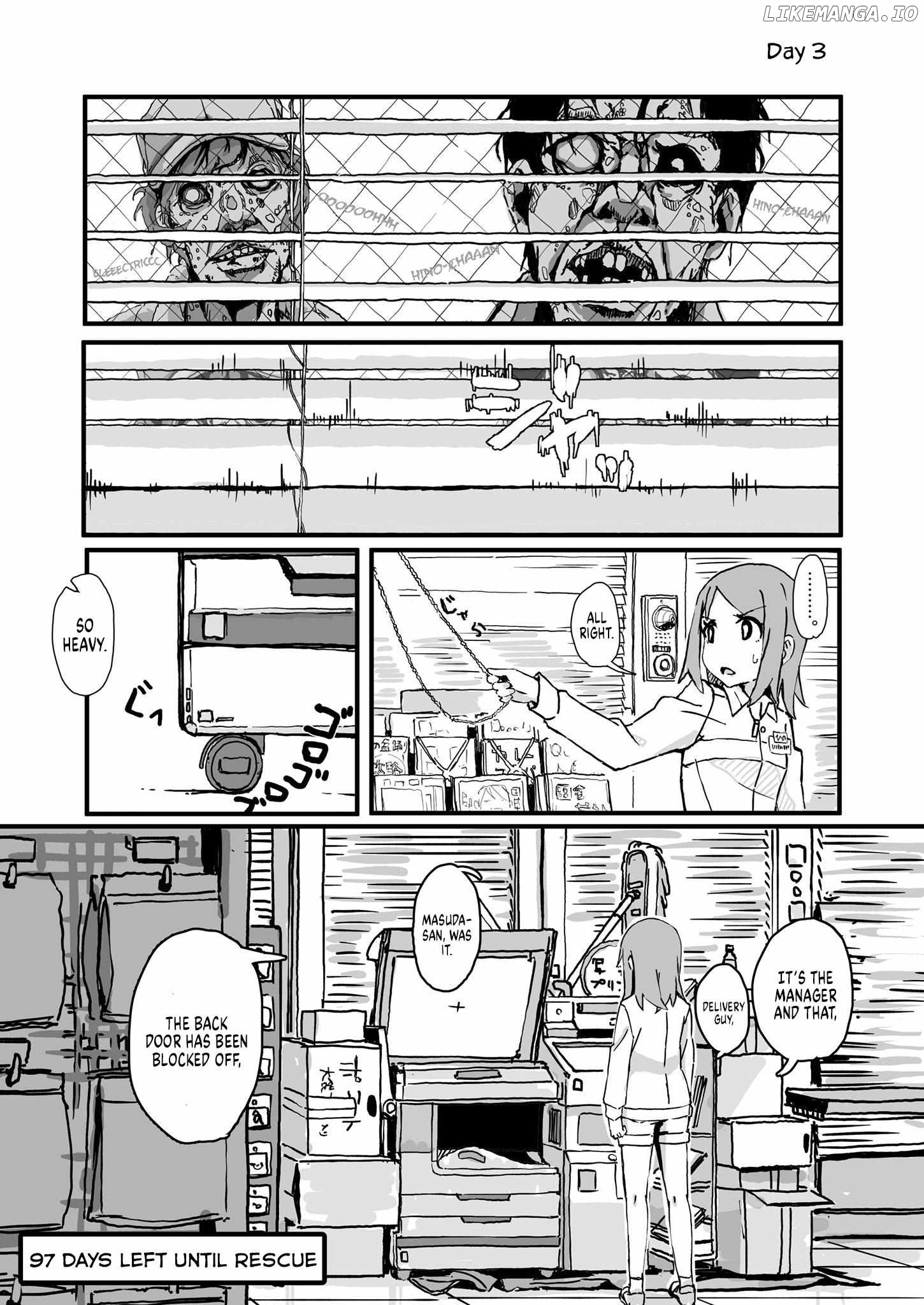 Convenience Store of the Dead ~The Convenience Store Clerk Will Get Rescued in 100 Days~ chapter 3 - page 1