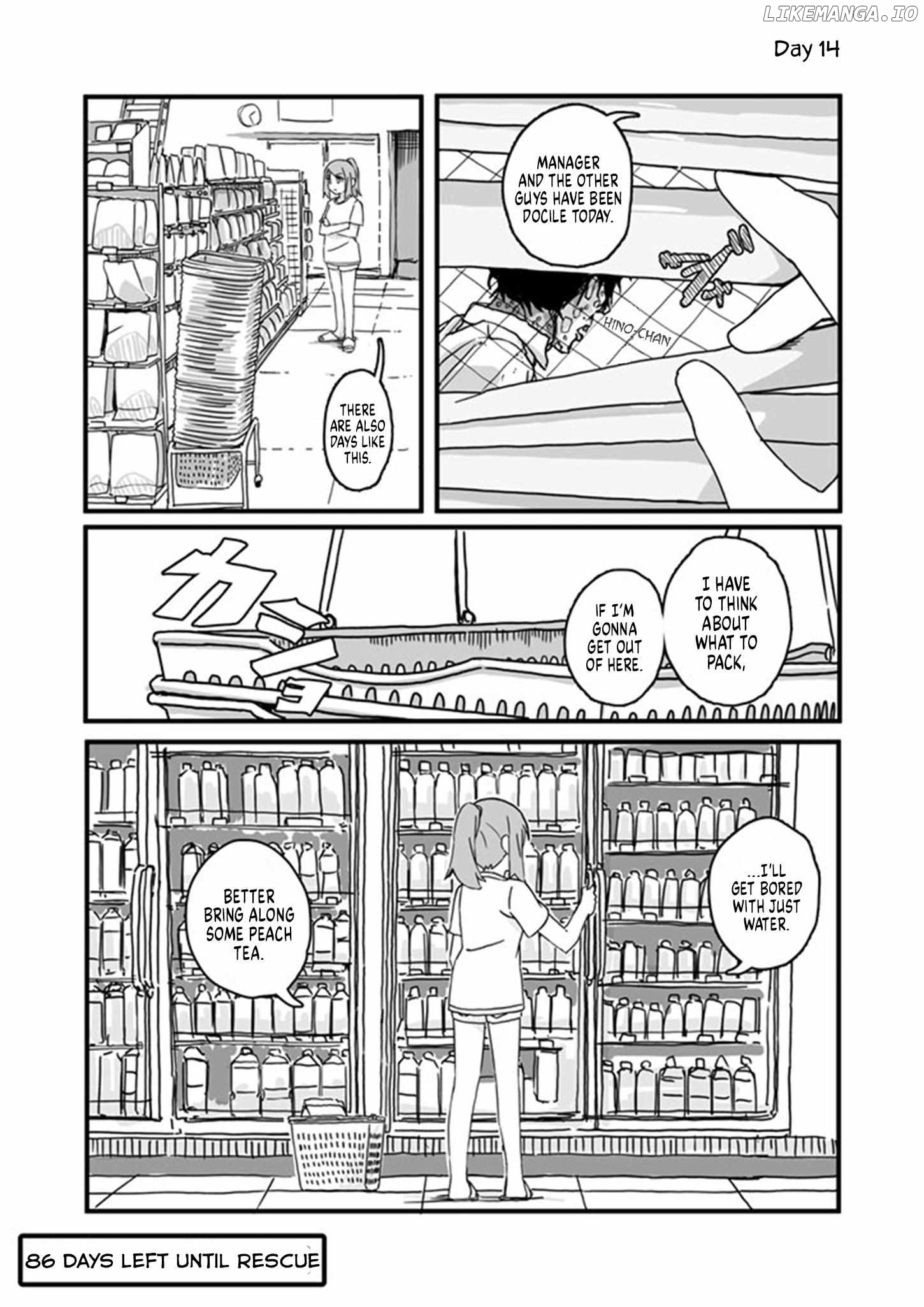 Convenience Store of the Dead ~The Convenience Store Clerk Will Get Rescued in 100 Days~ chapter 14 - page 1