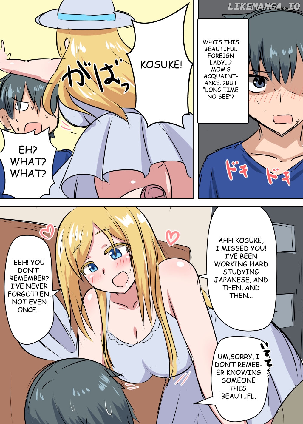 Kinpatsu no osananajimi ga seicho shite sunen-buri ni ai ni kita hanashi chapter 1 - page 3