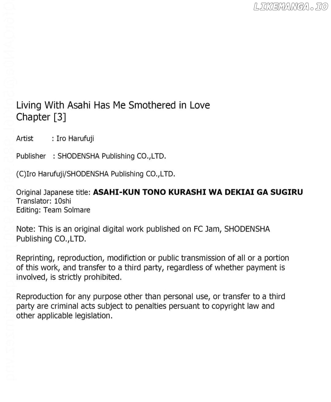 Living With Asahi Has Me Smothered in Love Chapter 3 - page 34