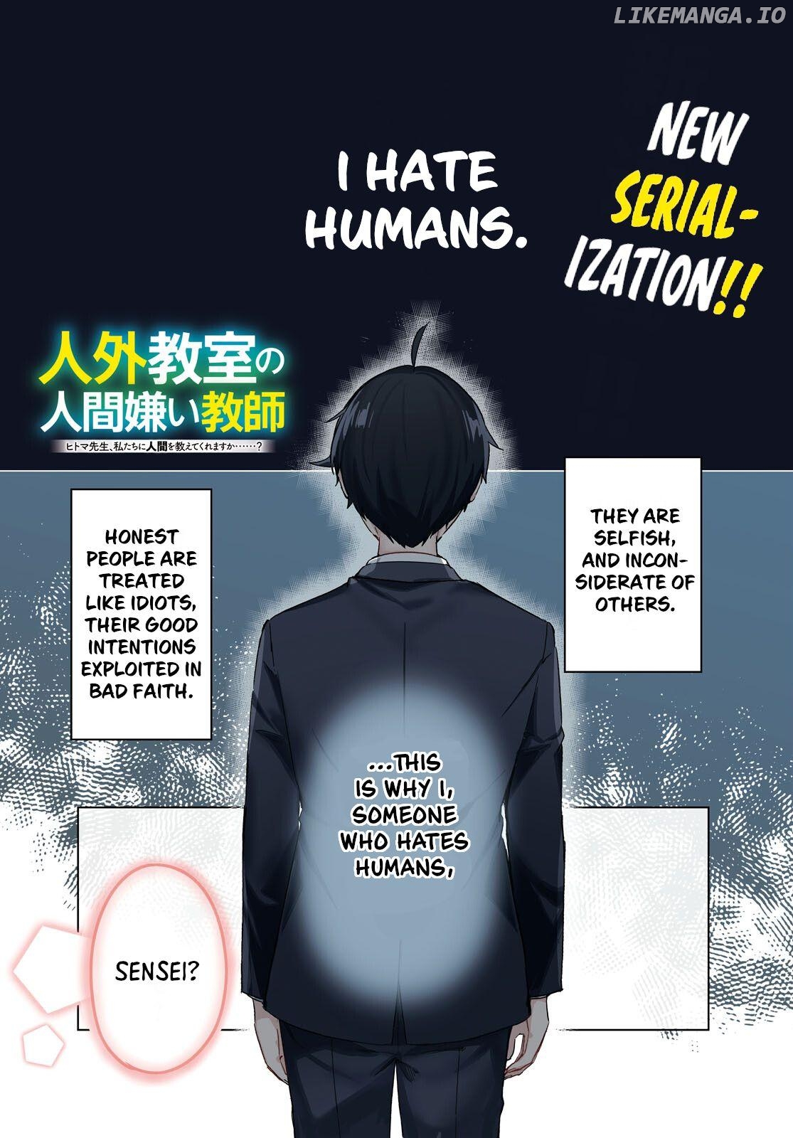 Human-Hating Teacher in a Non-Human Classroom ~Hitoma-sensei, Can You Teach Us About Humans....?~ Chapter 1 - page 1