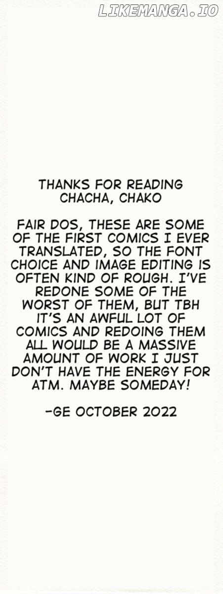 Chako - Manga Chapter 1 - page 1