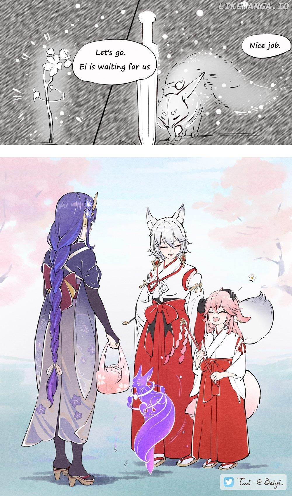 Daily Life of Ei, Yae and Sara In Inazuma Chapter 32 - page 4