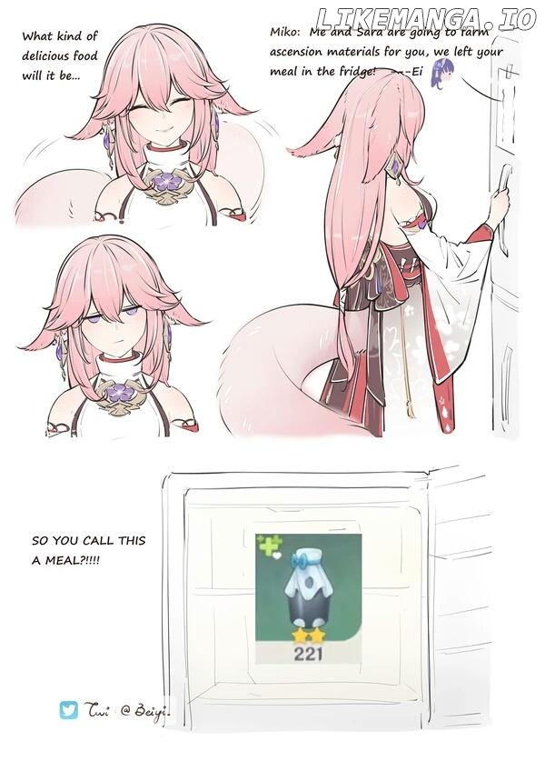 Daily Life of Ei, Yae and Sara In Inazuma Chapter 16 - page 1