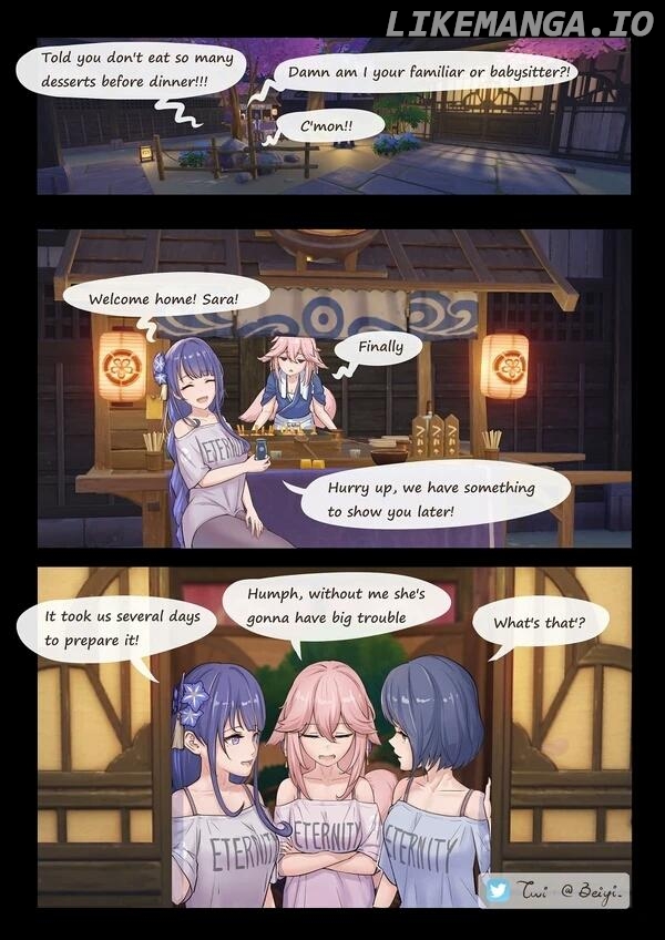 Daily Life of Ei, Yae and Sara In Inazuma Chapter 17 - page 8