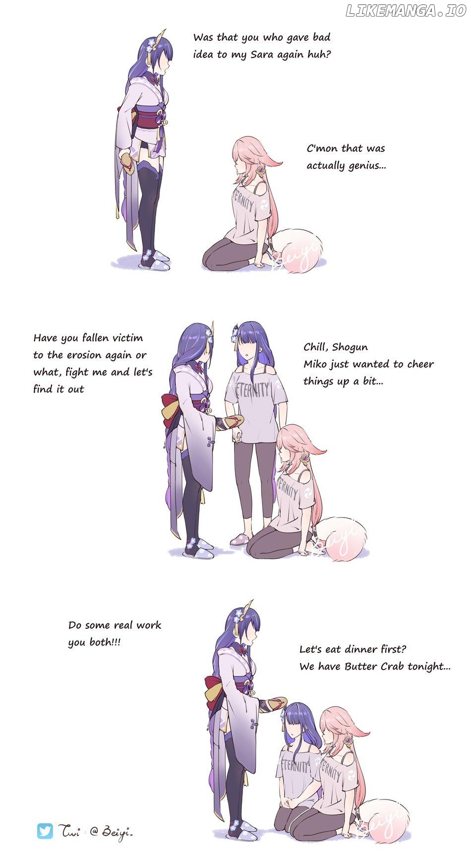 Daily Life of Ei, Yae and Sara In Inazuma Chapter 25 - page 2
