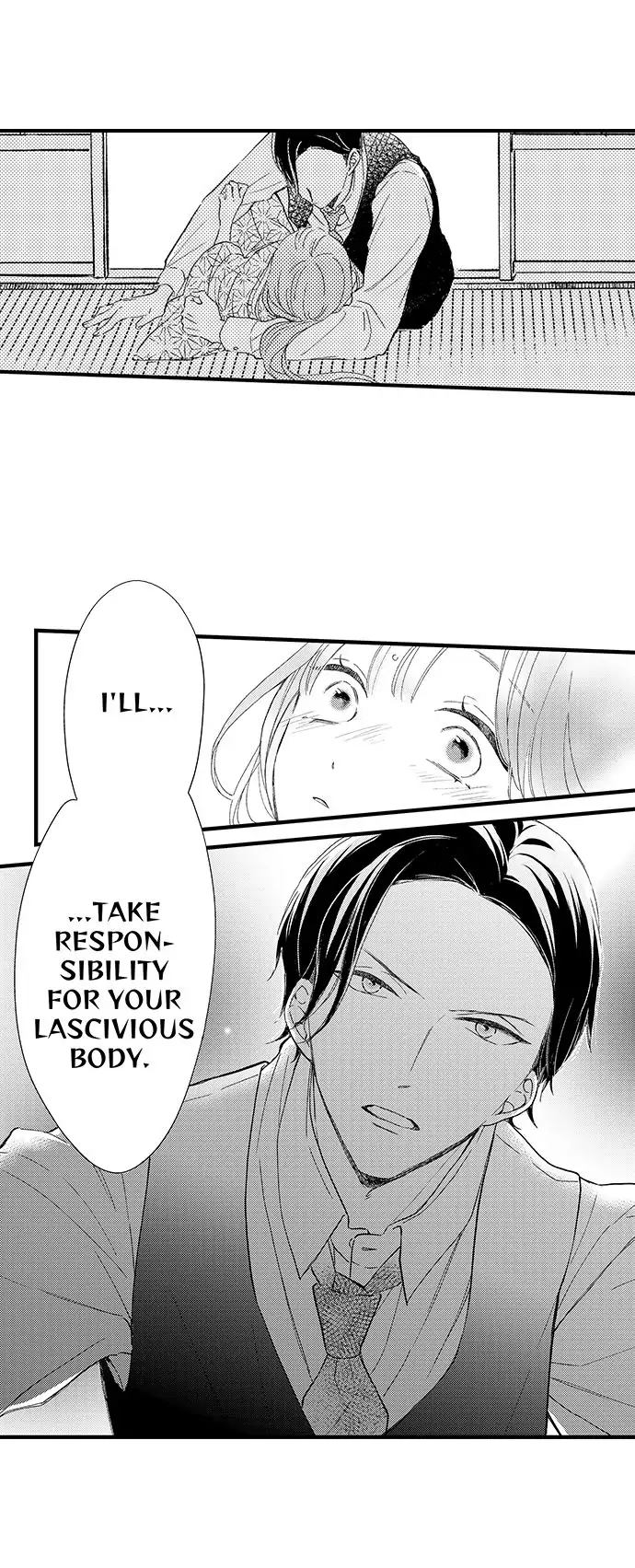 Midarana Netsu, Danna-sama no Kuchi Dzuke de Hodokeru Shoya Chapter 3 - page 9