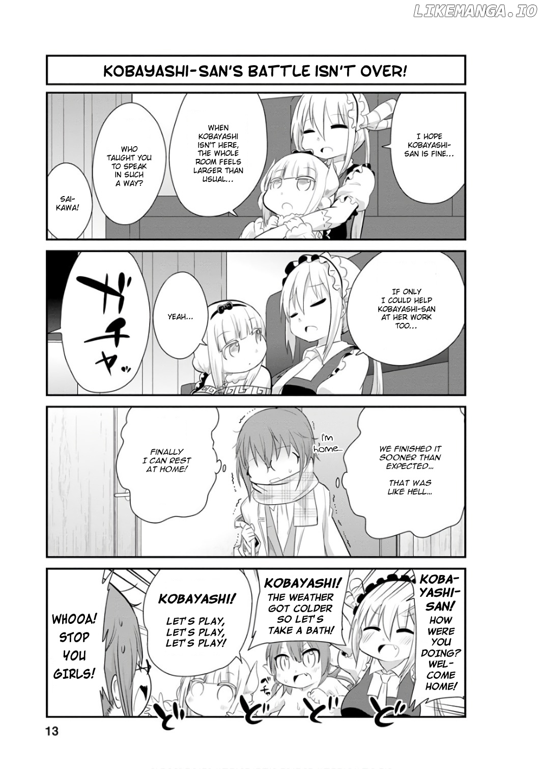 Kobayashi-san Chi no Maid Dragon: Kanna no Nichijou Chapter 41 - page 13