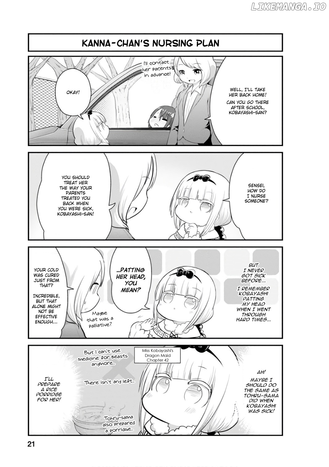 Kobayashi-san Chi no Maid Dragon: Kanna no Nichijou Chapter 42 - page 3