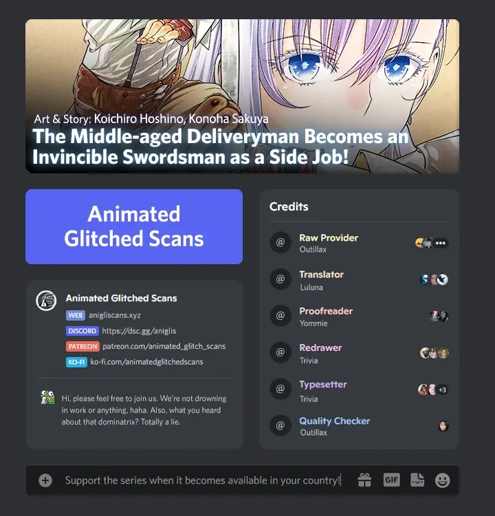 Unsō-ya no ossan ga naze ka fukugyō de zettai muteki kenshi o tsutomeru koto ni ~ sae nai jinsei o okutteta ore ga maō tōbatsu no kirifuda ni?~ Chapter 1 - page 1