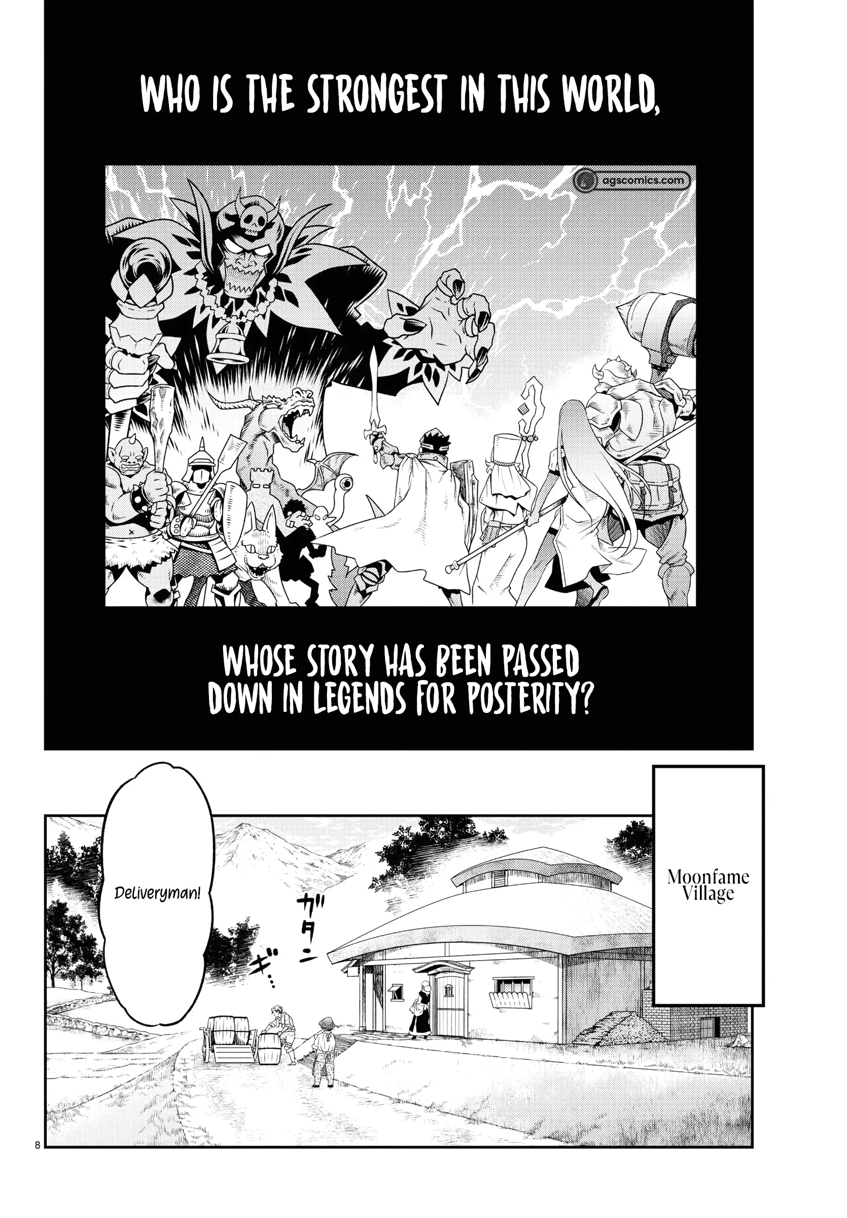 Unsō-ya no ossan ga naze ka fukugyō de zettai muteki kenshi o tsutomeru koto ni ~ sae nai jinsei o okutteta ore ga maō tōbatsu no kirifuda ni?~ Chapter 1 - page 8