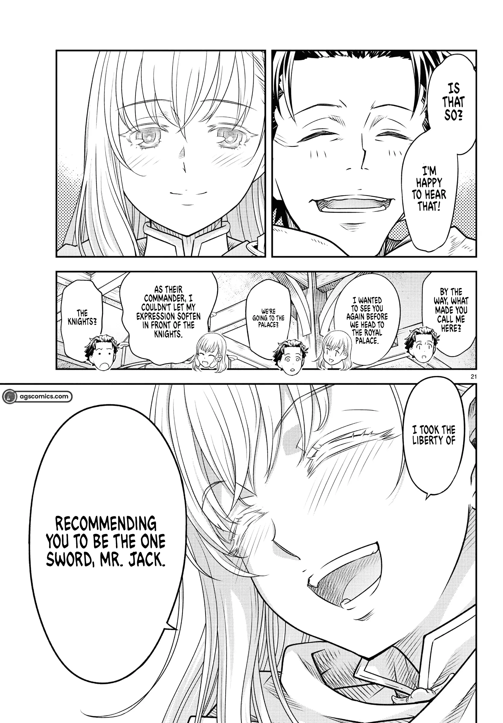 Unsō-ya no ossan ga naze ka fukugyō de zettai muteki kenshi o tsutomeru koto ni ~ sae nai jinsei o okutteta ore ga maō tōbatsu no kirifuda ni?~ Chapter 1 - page 21