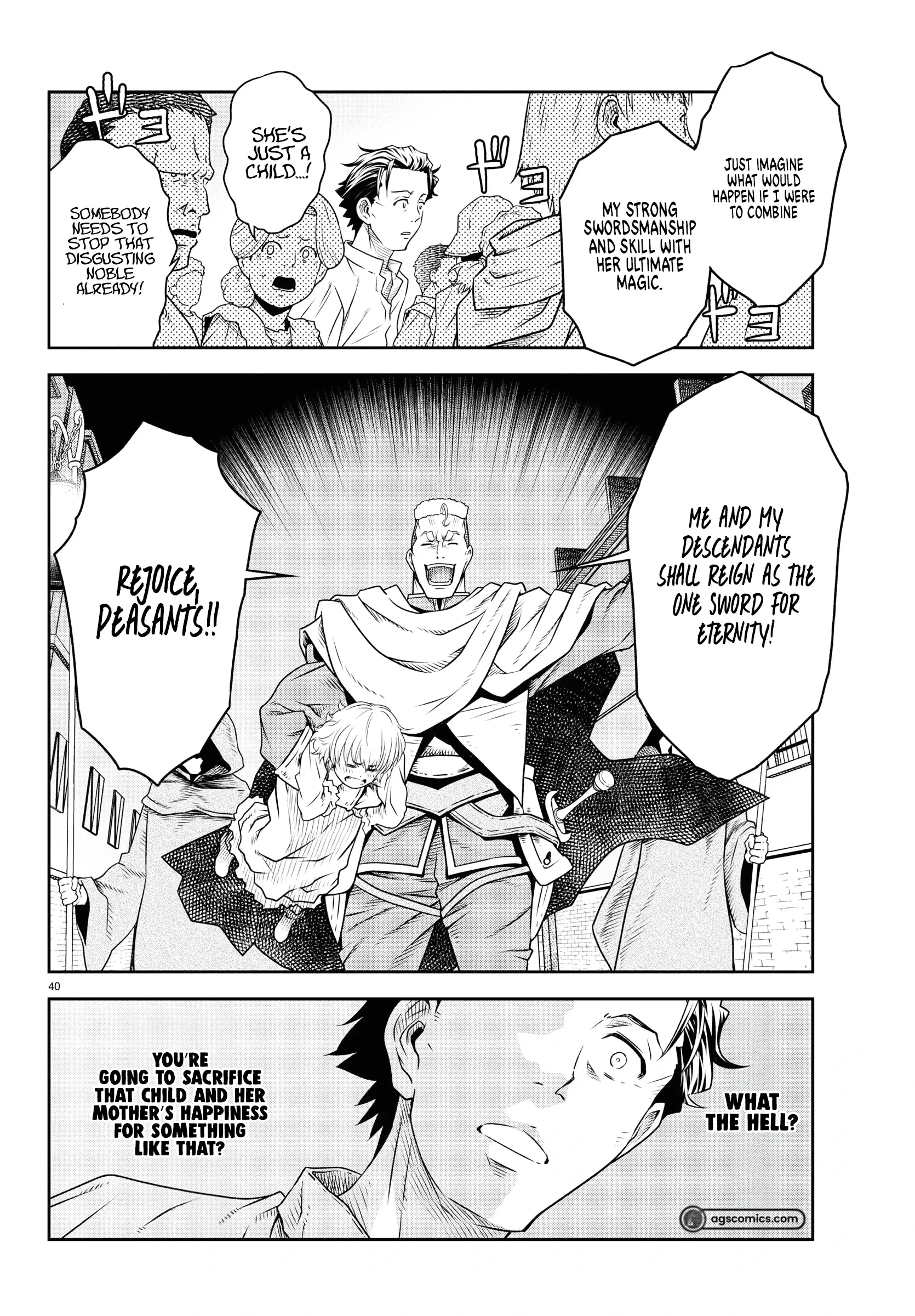 Unsō-ya no ossan ga naze ka fukugyō de zettai muteki kenshi o tsutomeru koto ni ~ sae nai jinsei o okutteta ore ga maō tōbatsu no kirifuda ni?~ Chapter 1 - page 39