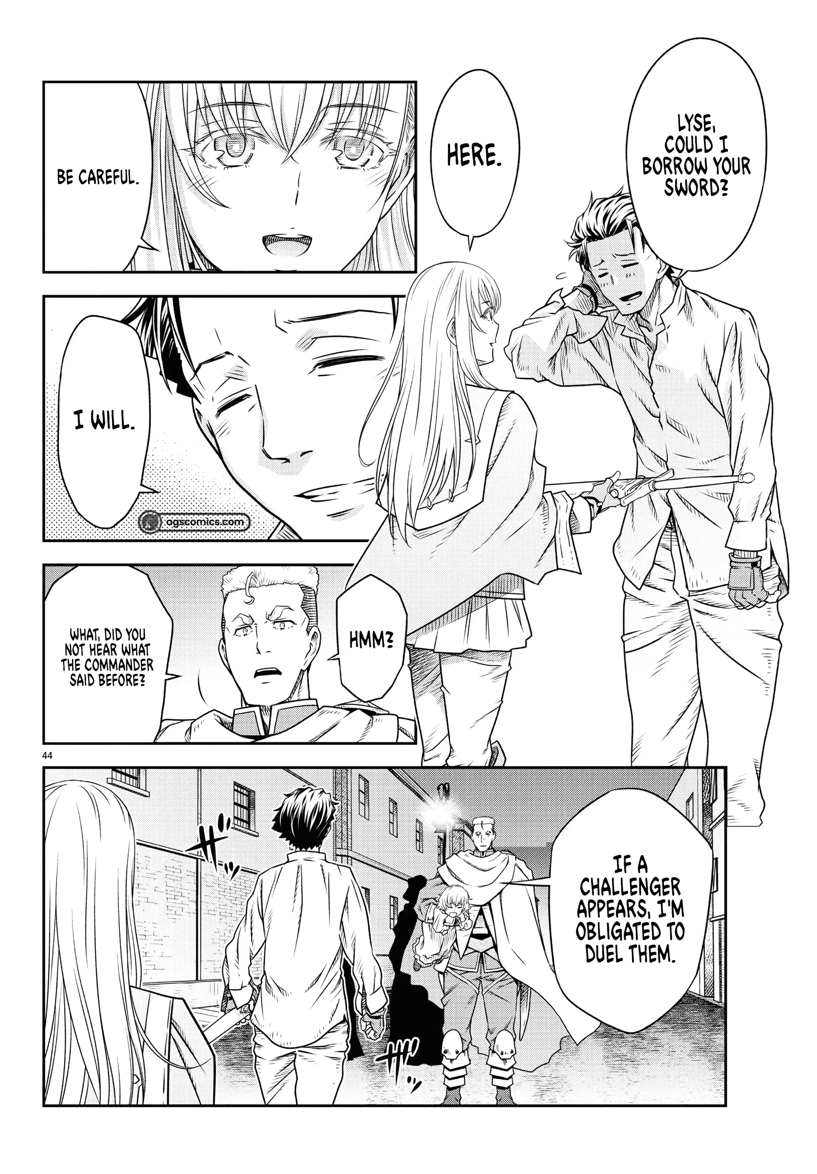 Unsō-ya no ossan ga naze ka fukugyō de zettai muteki kenshi o tsutomeru koto ni ~ sae nai jinsei o okutteta ore ga maō tōbatsu no kirifuda ni?~ Chapter 1 - page 43