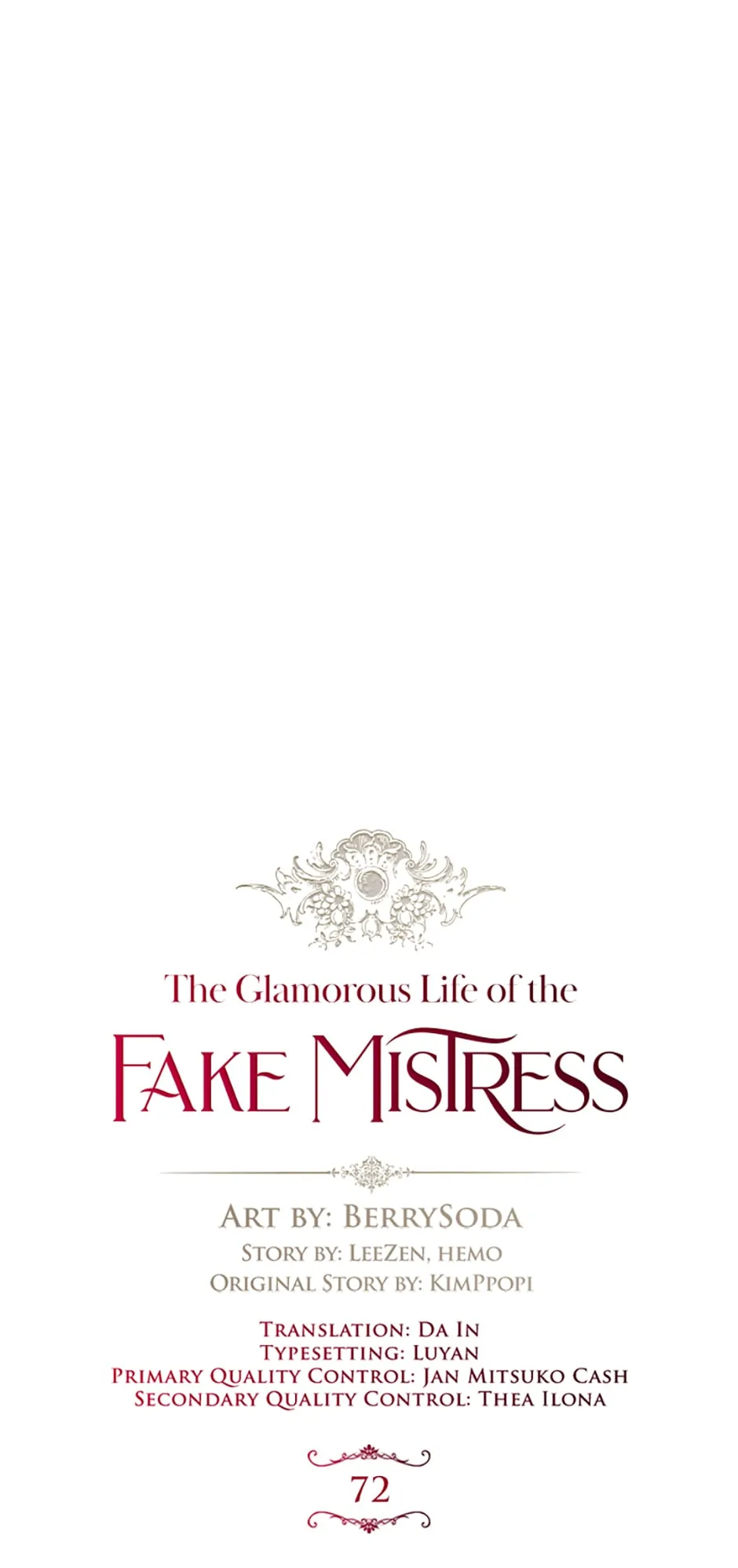 The Glamorous Life of the Fake Mistress Chapter 72 - page 6