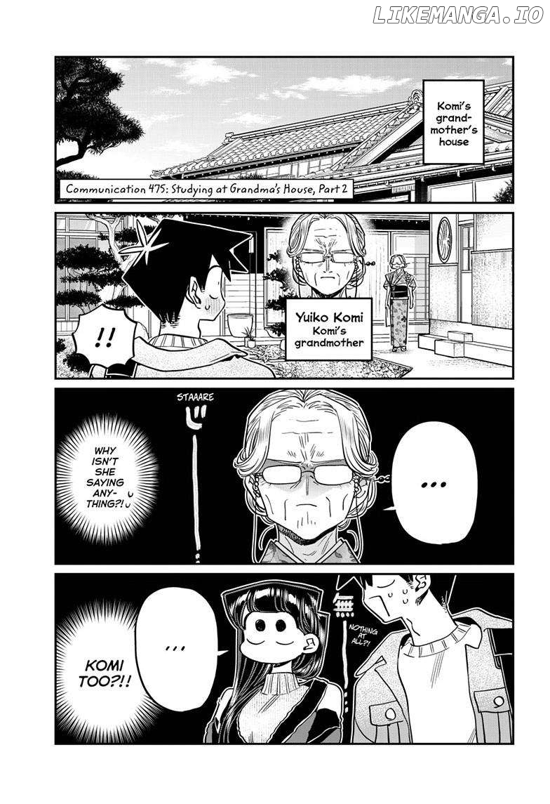 Komi-san wa Komyushou Desu Chapter 475 - page 2