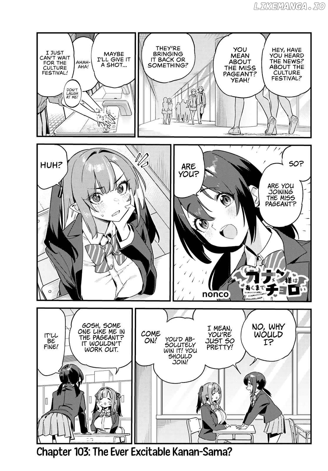 Kanan-Sama Is Easy As Hell! Chapter 103 - page 2