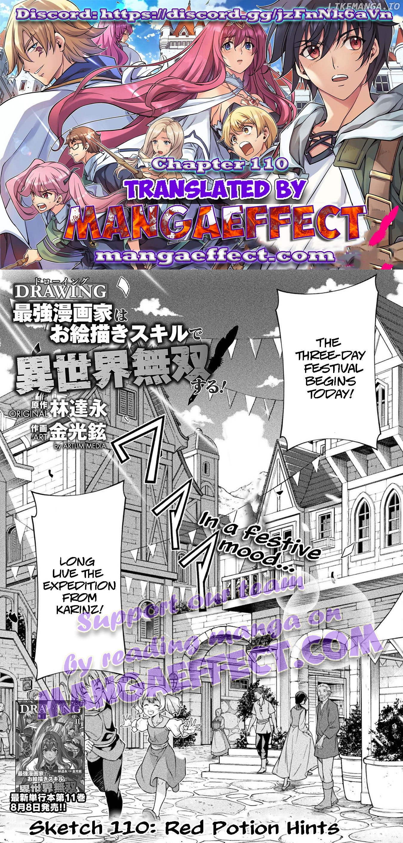 Drawing: The Greatest Mangaka Becomes A Skilled “Martial Artist” In Another World Chapter 110 - page 1