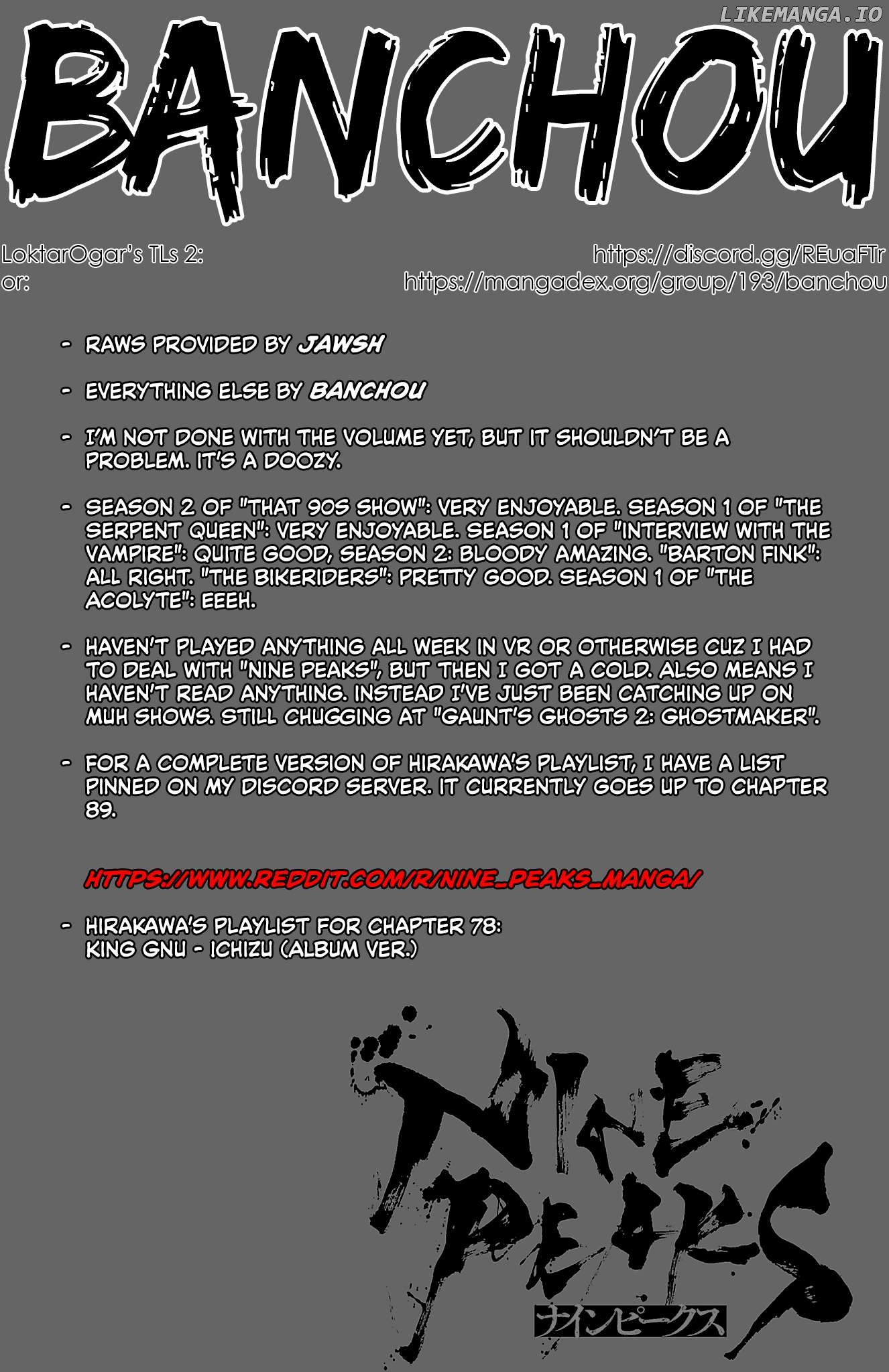 NINE PEAKS Chapter 78 - page 1
