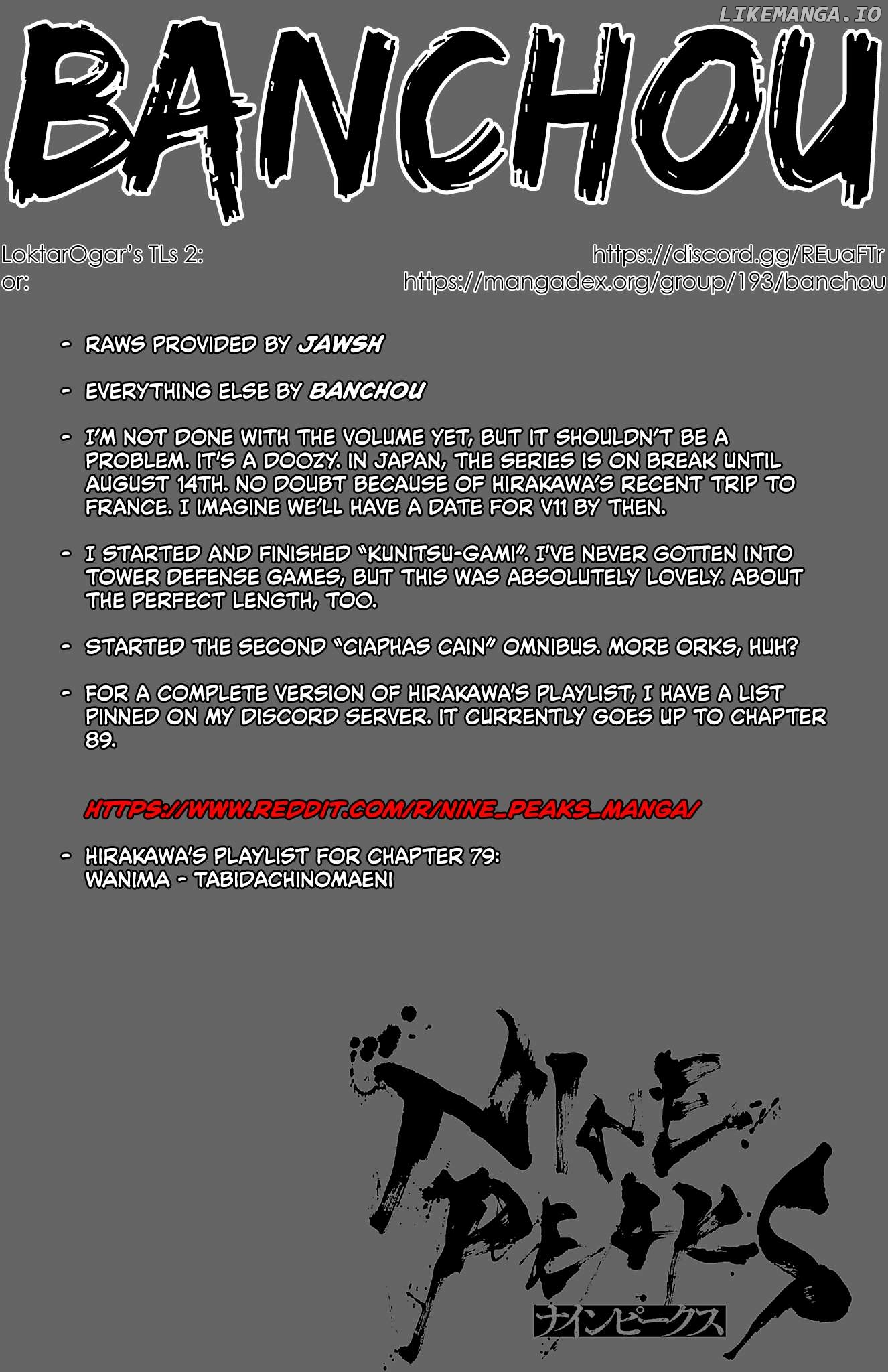 NINE PEAKS Chapter 79 - page 1