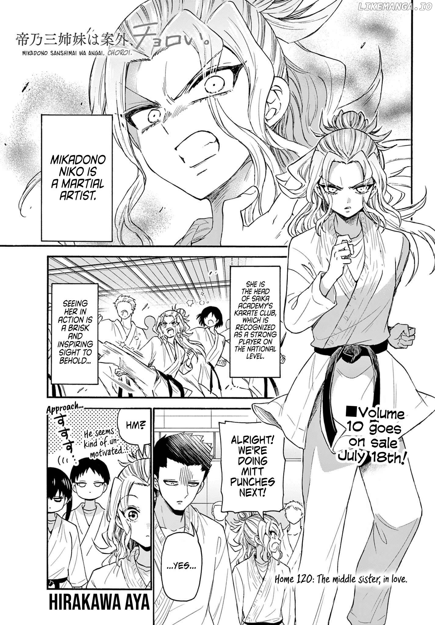 Mikadono Sanshimai Wa Angai, Choroi Chapter 120 - page 1