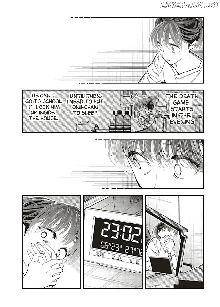 I Reincarnated As The Little Sister Of A Death Game Manga's Murder Mastermind And Failed Chapter 22.5 - page 3