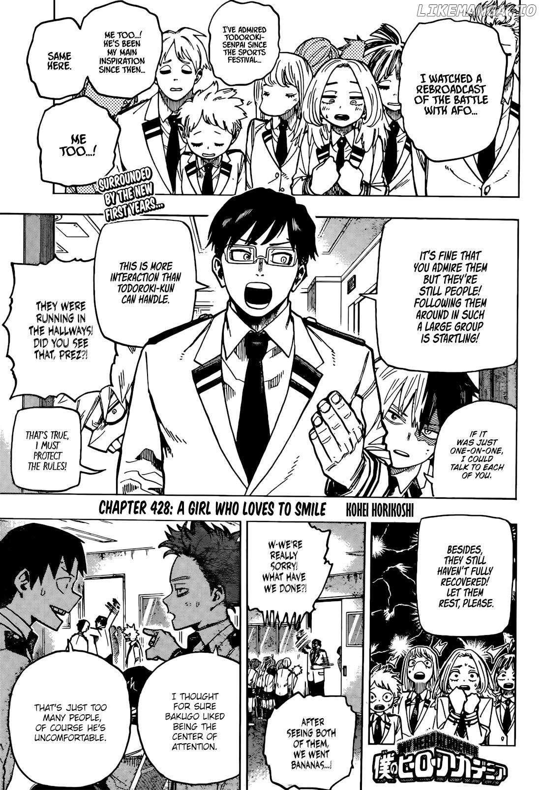 Boku No Hero Academia Chapter 428 - page 1