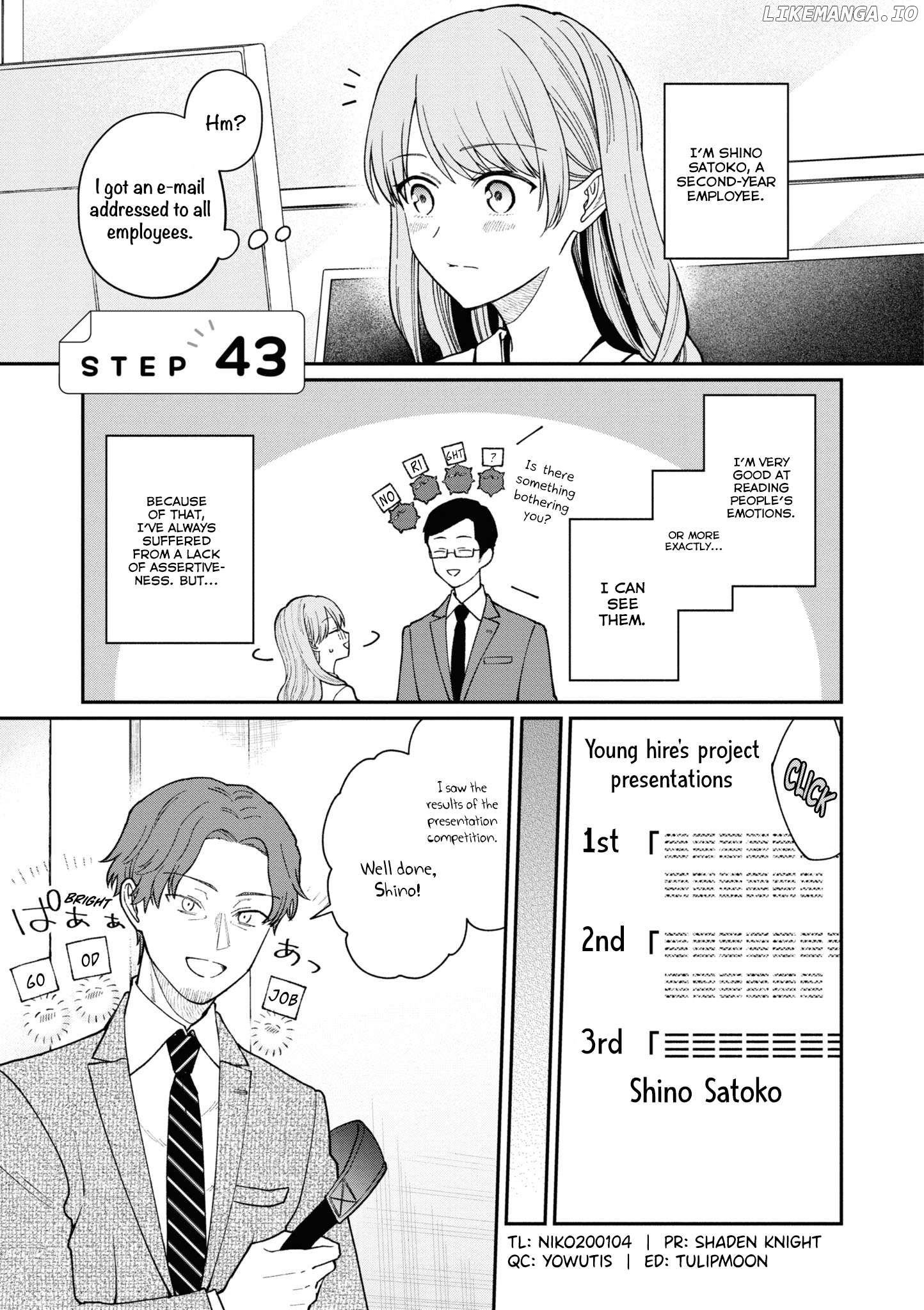 The New-Hire Who Could "Read" Emotions and the Unsociable Senpai Chapter 43 - page 6