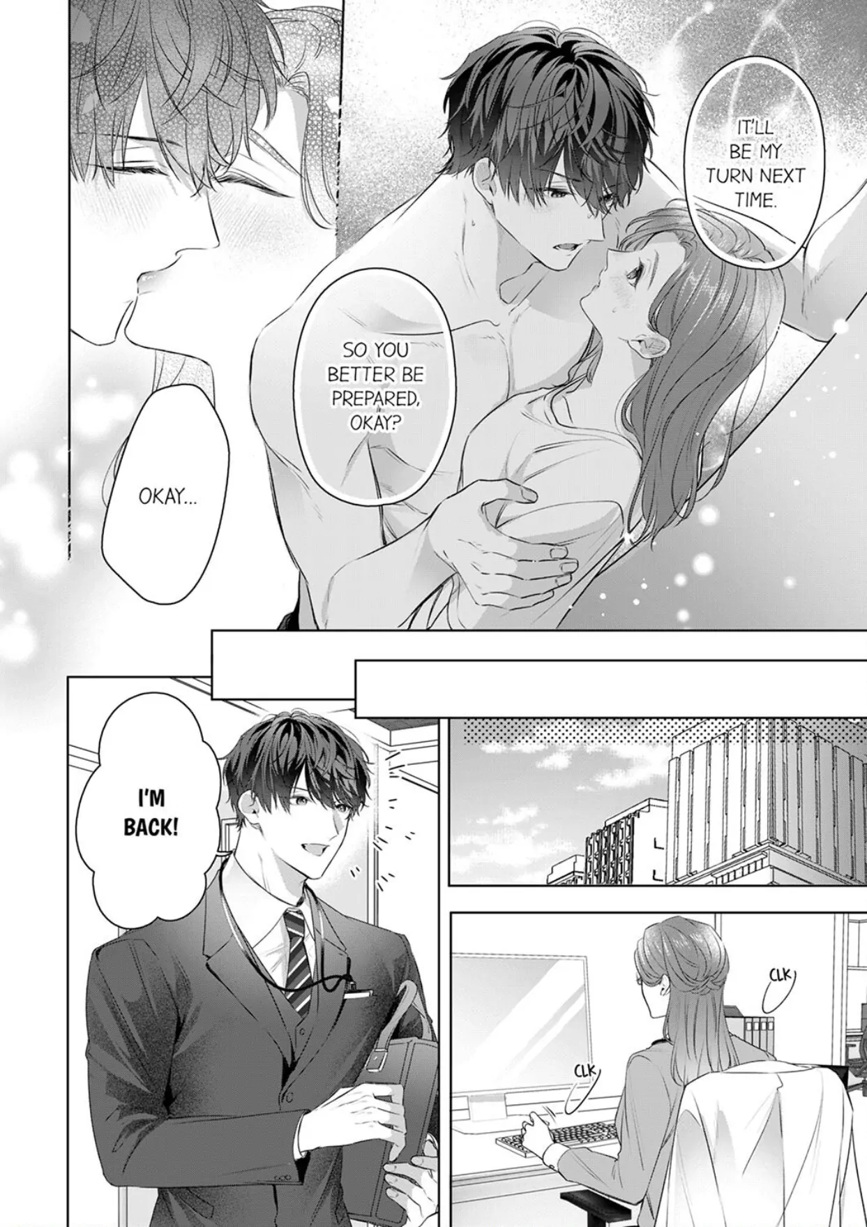 Shinya Zangyou - Nikushoku Kouhai no Iki Tsukushi Kotobazeme SEX Chapter 8 - page 14