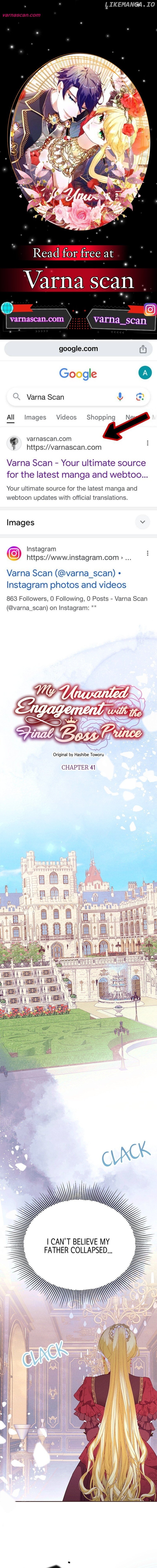 My Unwanted Engagement with the Final Boss Prince Chapter 41 - page 1
